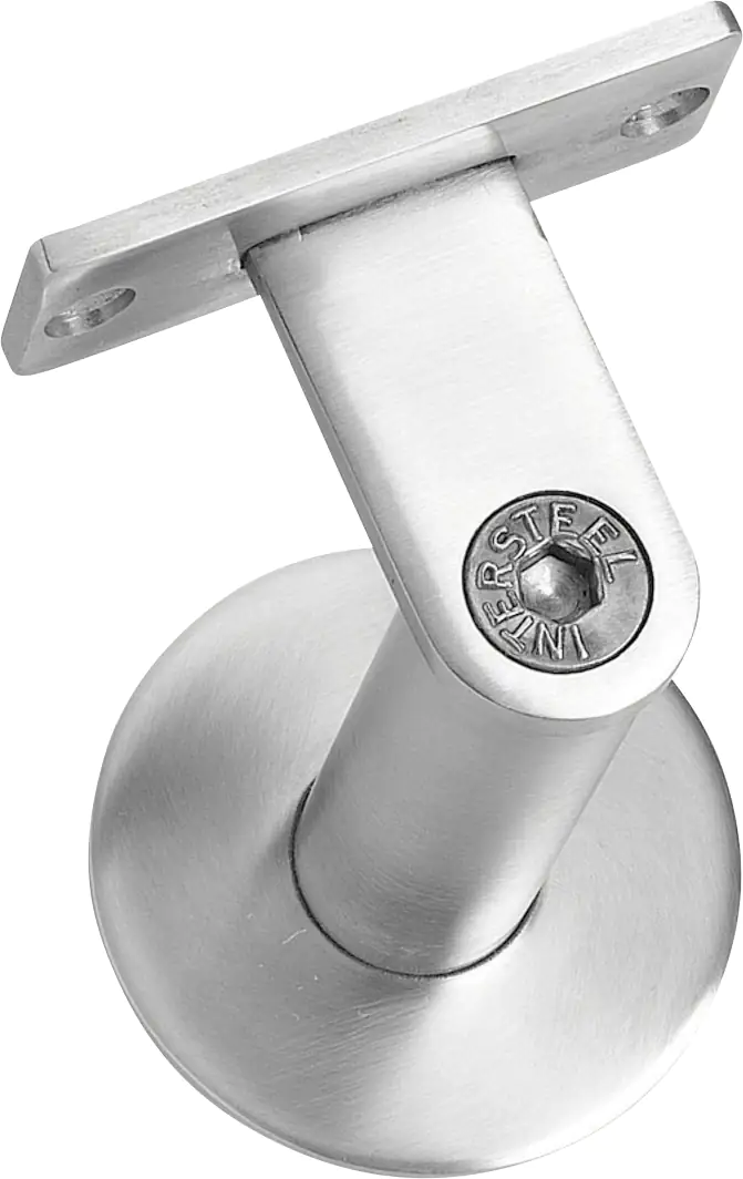 Intersteel Geländerhalter Edelstahl gebürstet mit schwerer gerader Auflage