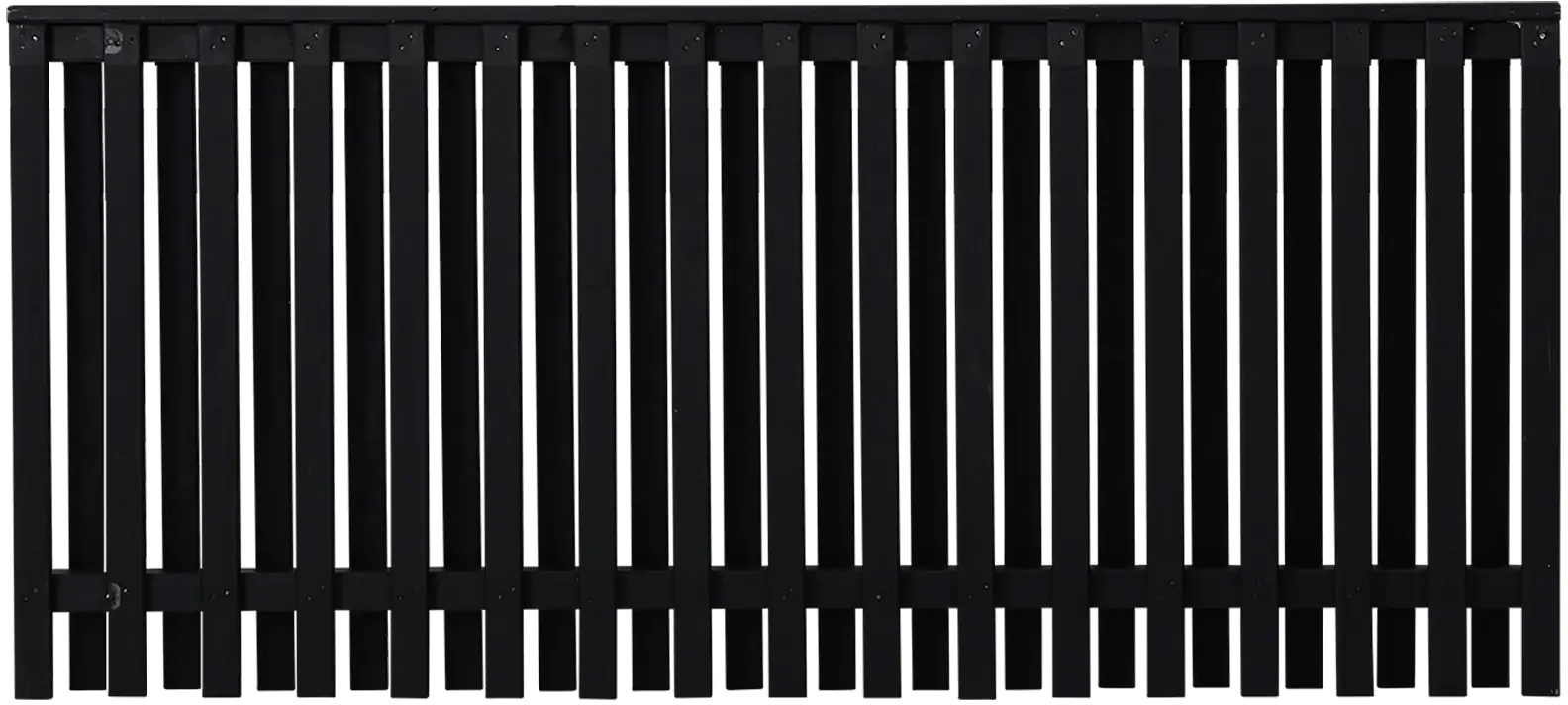 Plus Zaun Nagano180 x 80 cm RAL 9005 Schwarz