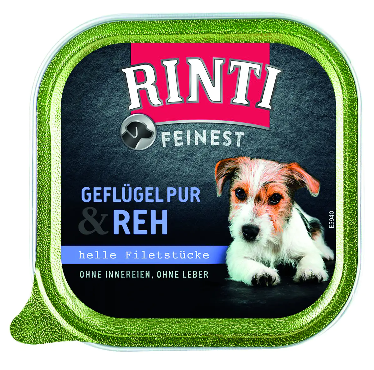 Rinti Feinest Hundenassfutter Adult 150 g Geflügel pur & Reh