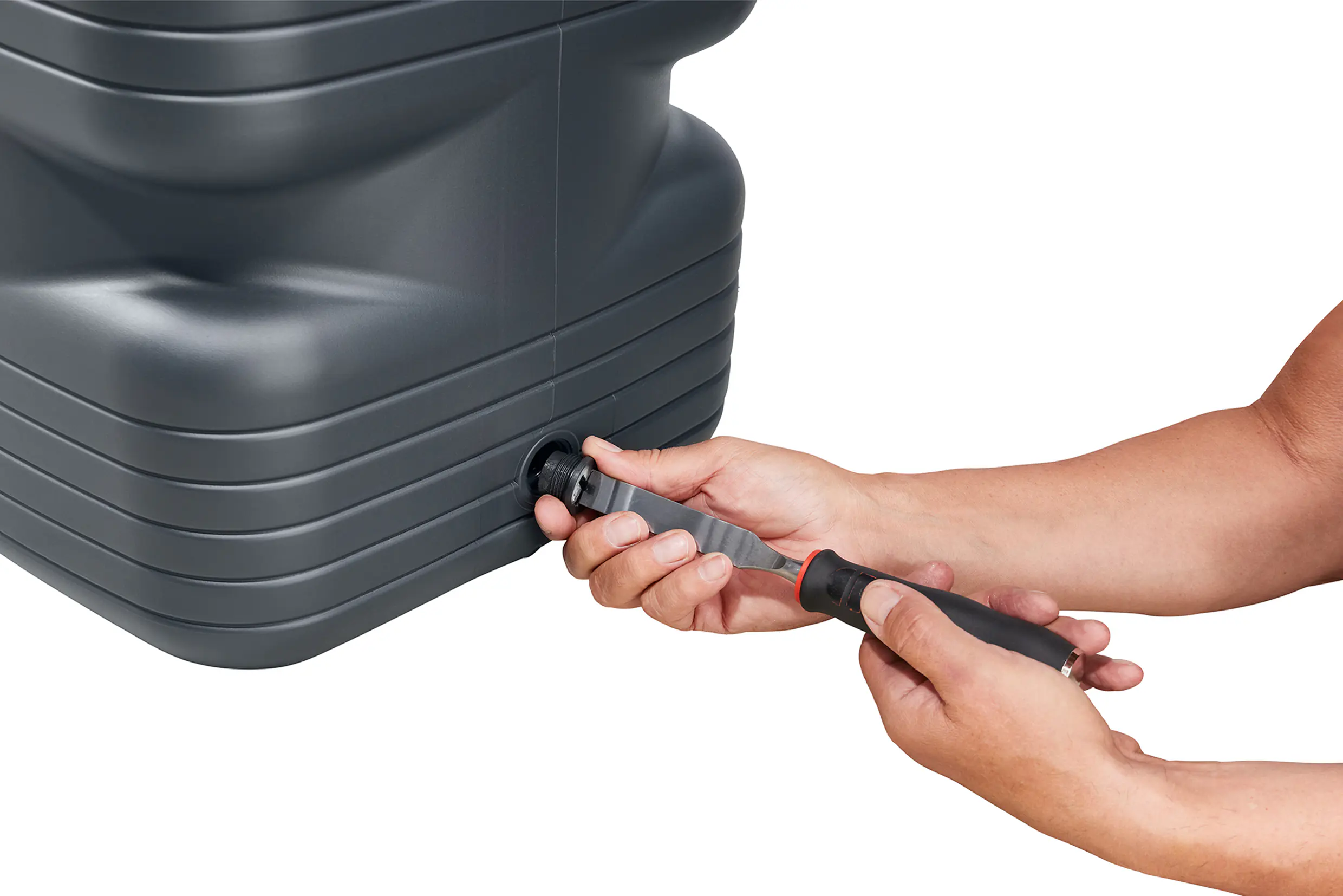 4rain Wandtank Quadro mit Deckel & Auslaufhahn 170 L