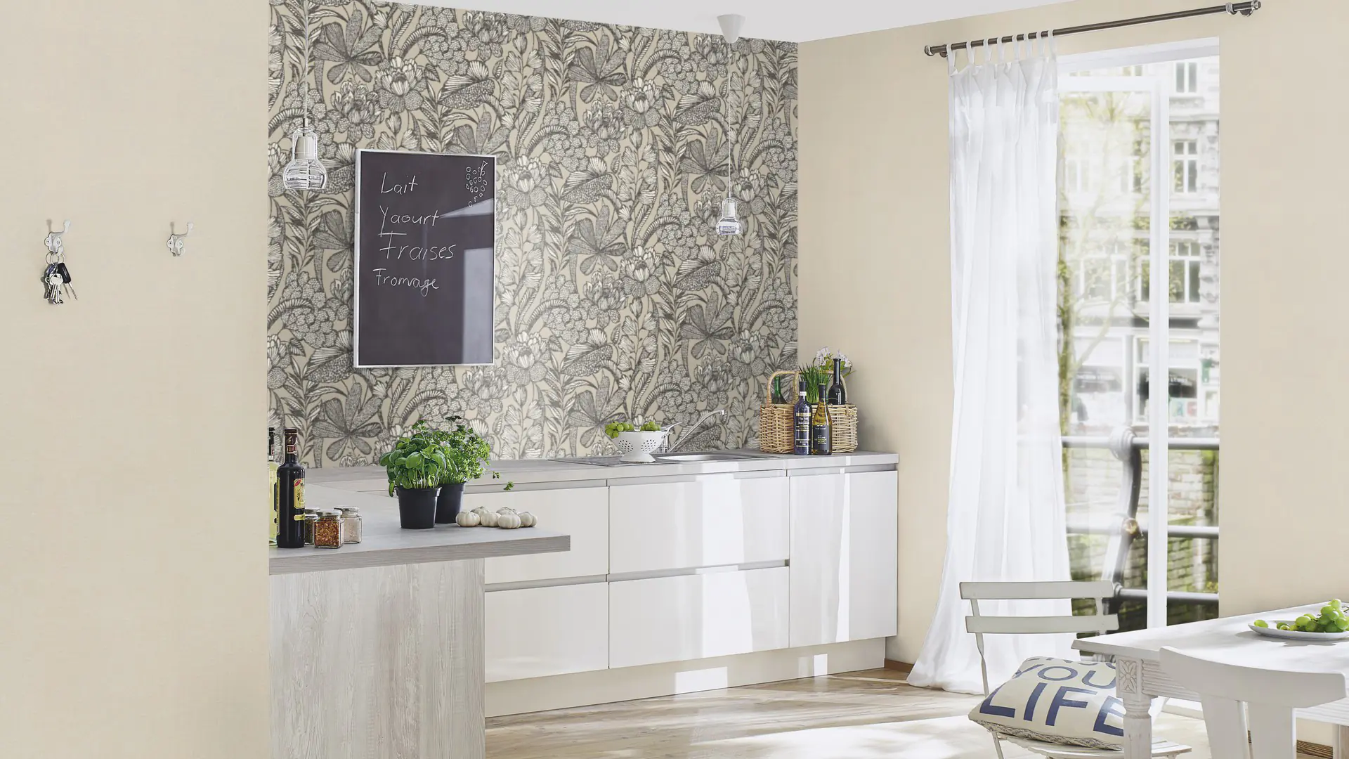 Rasch Vliestapete 555332 Beige-Leinen Muster & Motive 10,05 m x 0,53 m