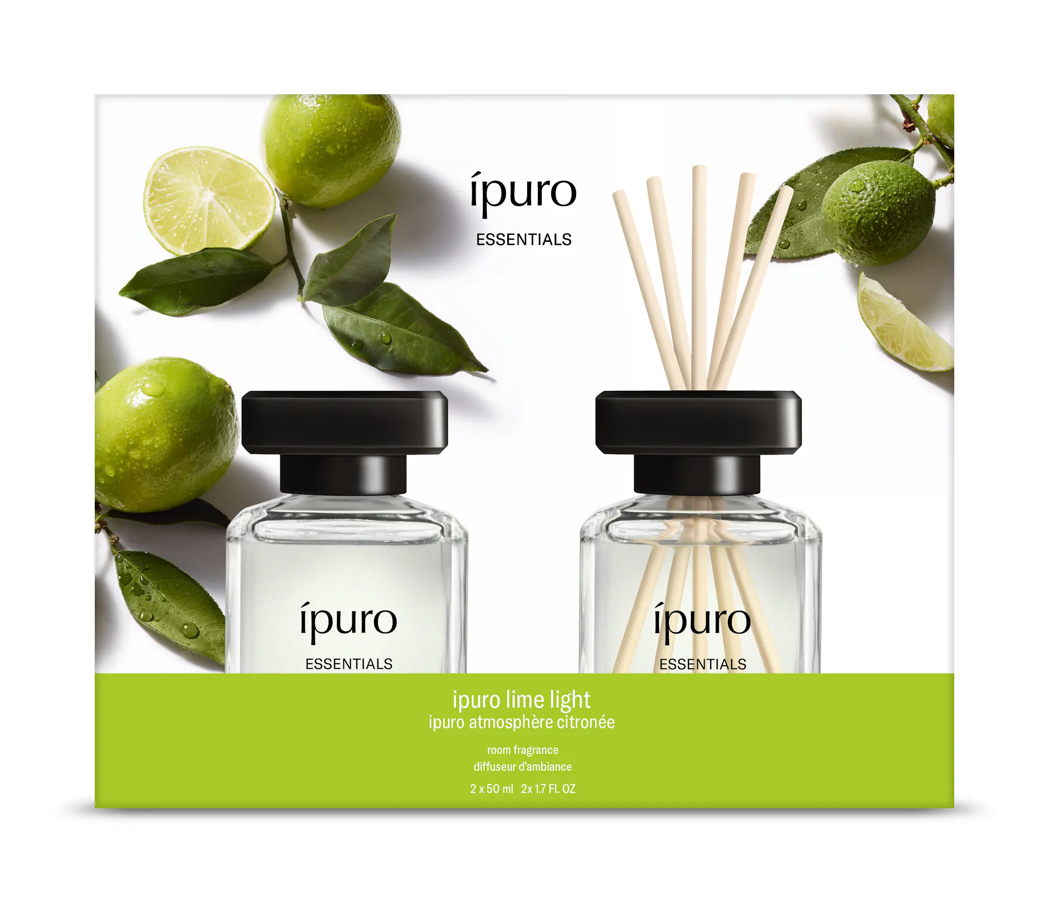 ipuro Raumduft Essentials Lime Light 2 x 50 ml