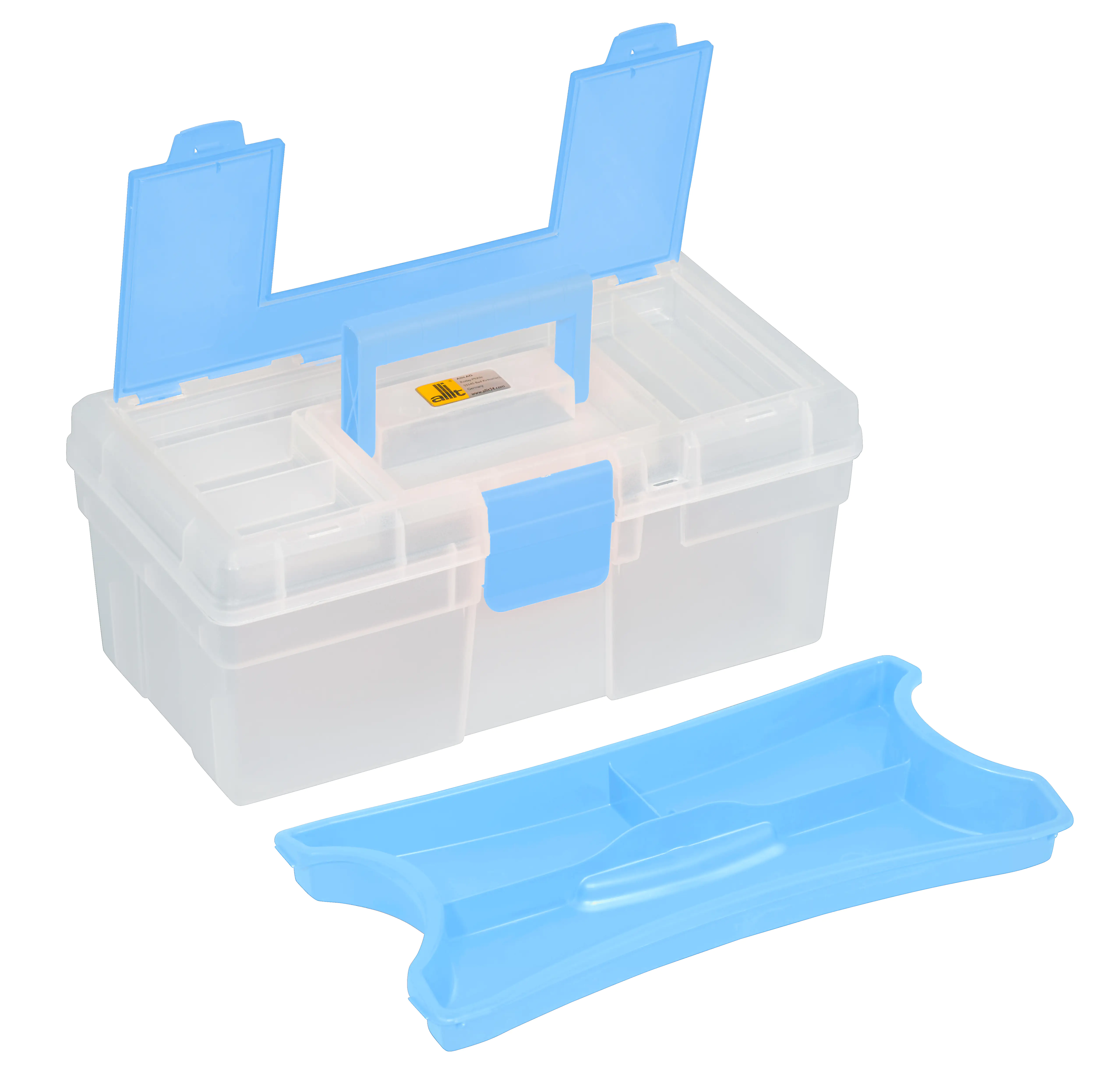 4005187164015 Allit Aufbewahrungskoffer McPlus Clear 12.5 ohne Inhalt