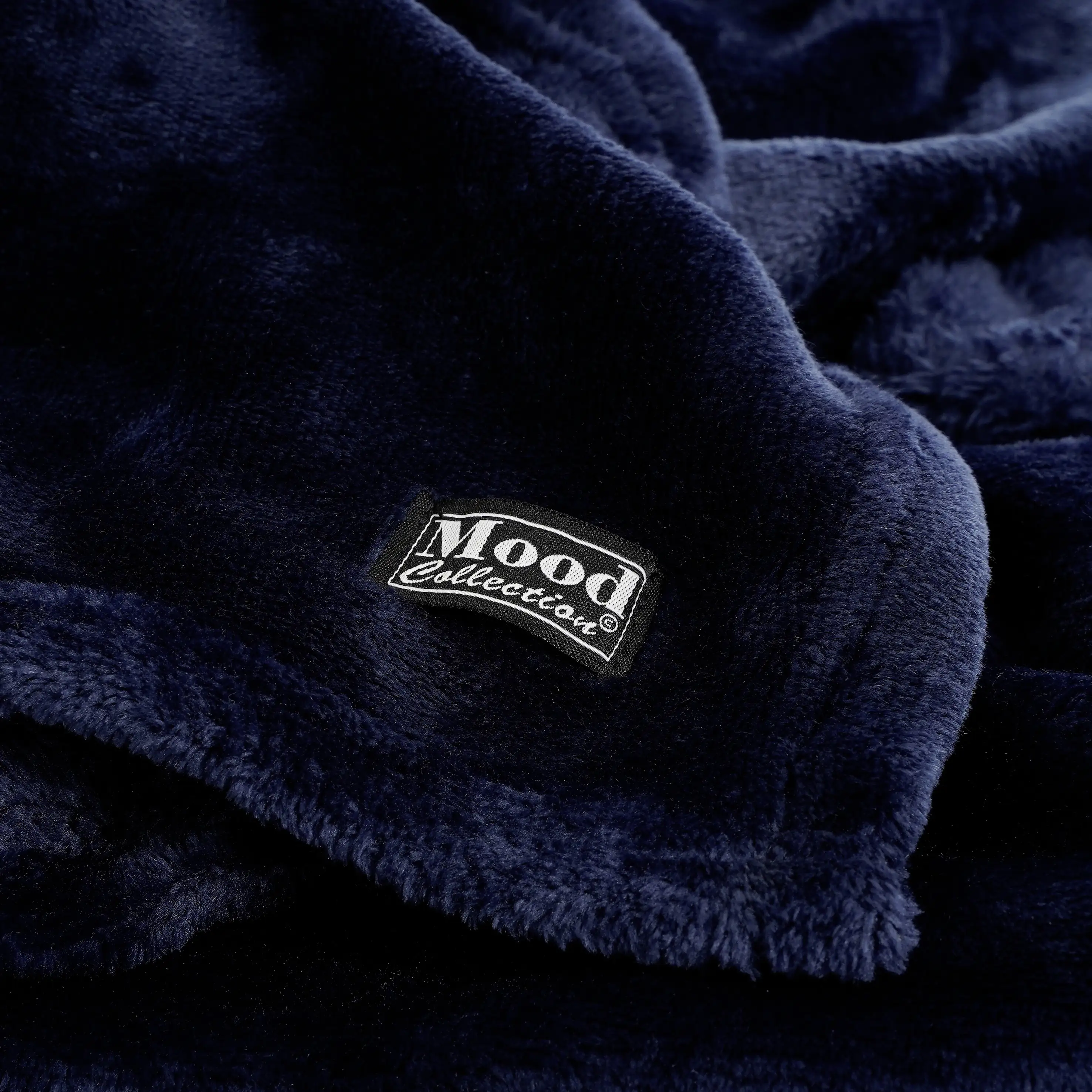 In the Mood Fleecedecke Famke dunkelblau Polyester 130 x 180 cm