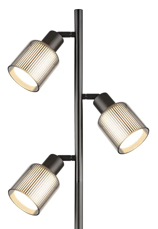 Globo Stehleuchte Villegas 33 x 161 cm L x H schwarz-chrom matt