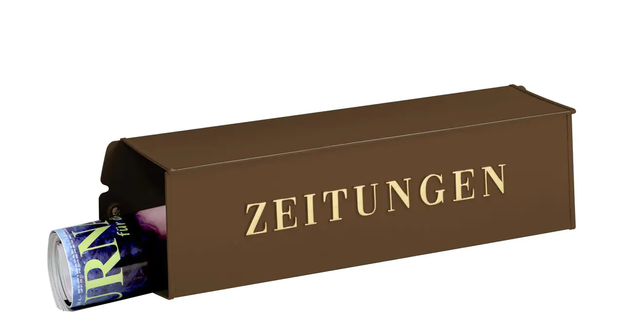 Burg Wächter Zeitungsbox 808 kupfer 120 x 425 x 110 mm