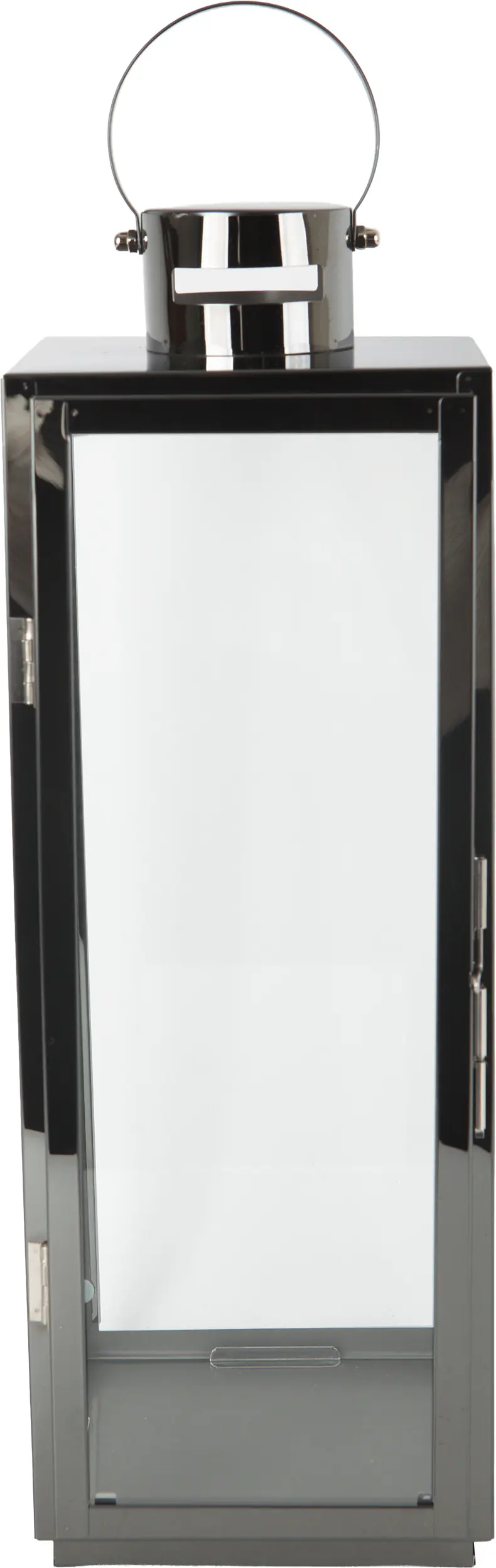 TrendLine Deko Laterne Edelstahl 13,5 x 14,5 x 40 cm schwarz