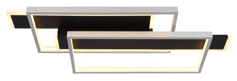 Globo Deckenleuchte Finnley 62 x 27 cm schwarz warmweiß