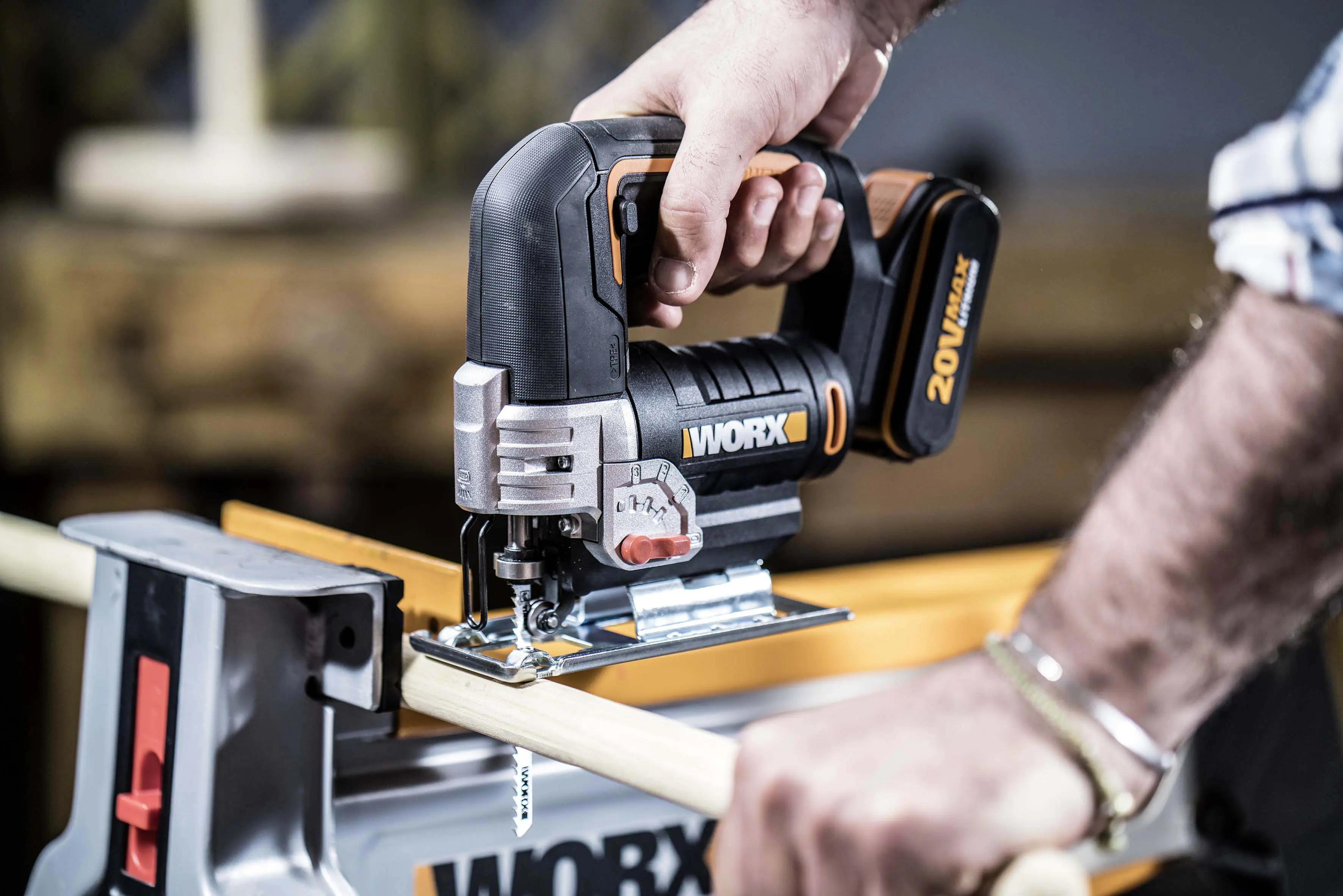 Worx Akku-Pendelhub-Stichsäge WX543.9 20 V, ohne Akku und Ladegerät Worx Akku-Pendelhub-Stichsäge WX543.9 20 V, ohne Akku und Ladegerät