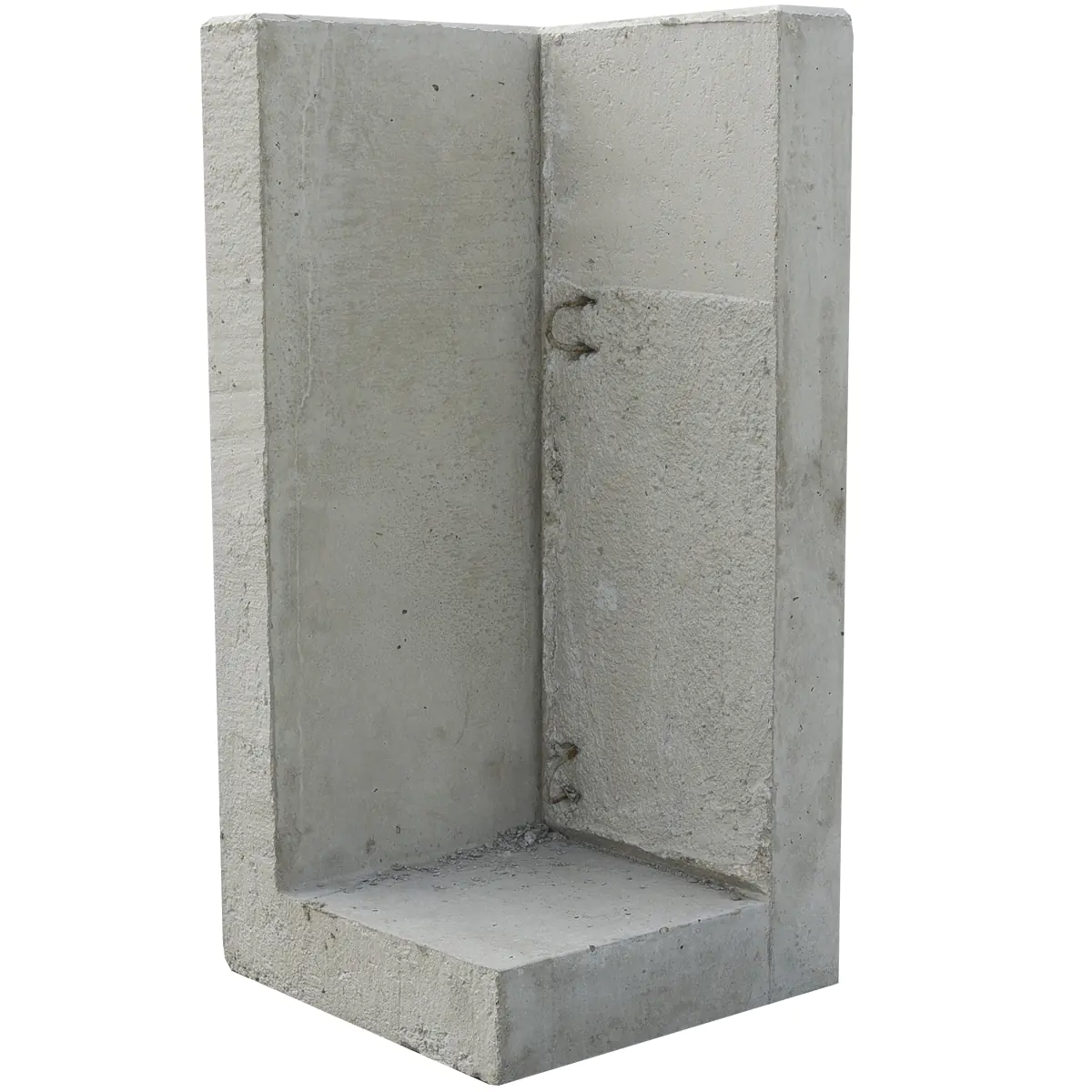 EHL L-Stein Ecke Beton 50 x 50 x 105 cm grau