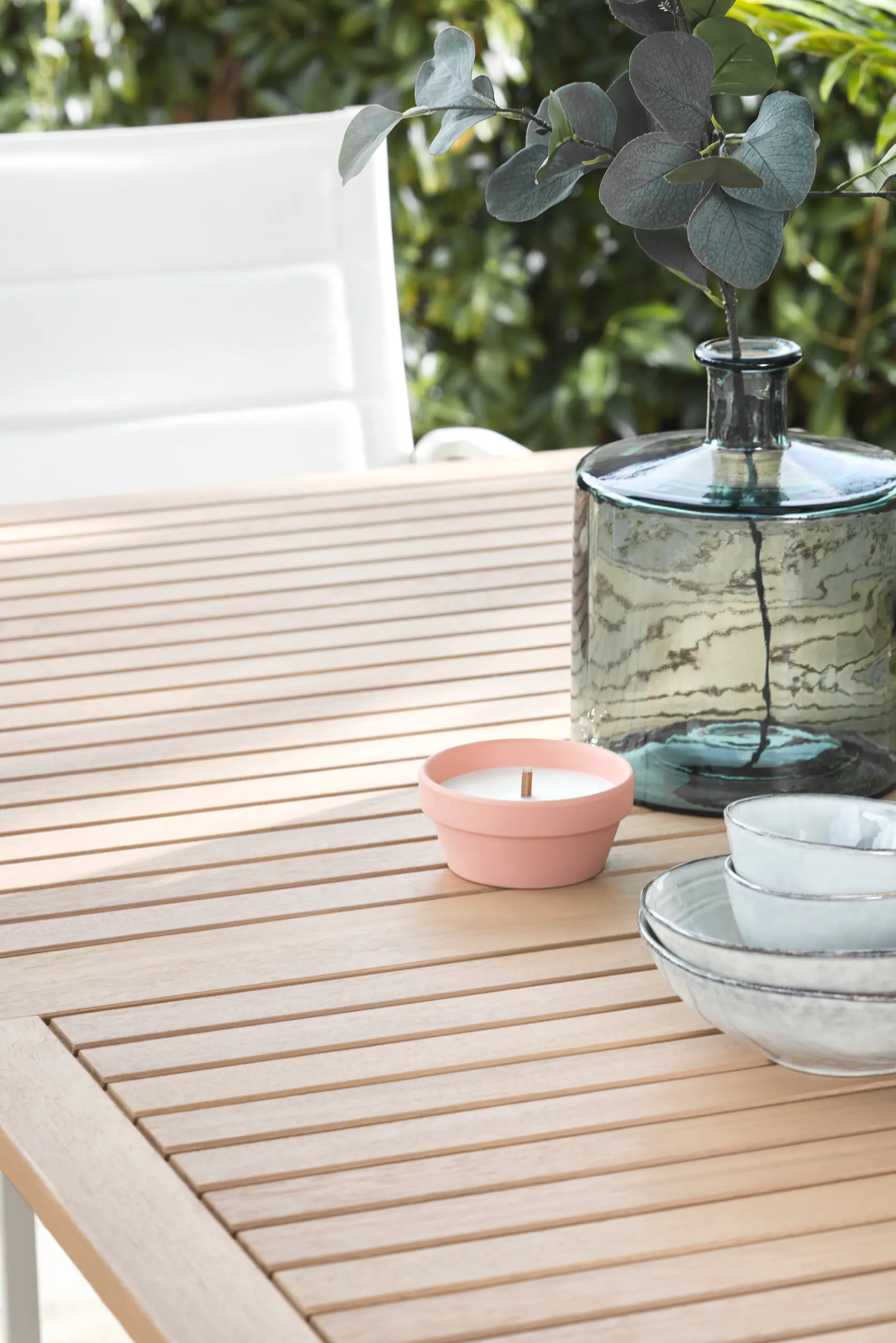 Primaster Gartentisch Padua 195 x 100 cm Eukalyptusholz/Aluminium