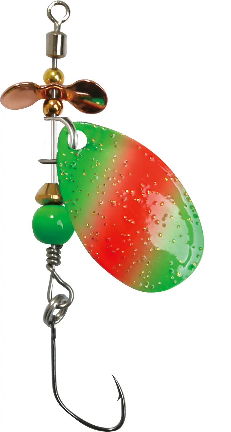 Paladin Angelköder Spinner Killer Pro 3,1 g grün/orange/kupfer