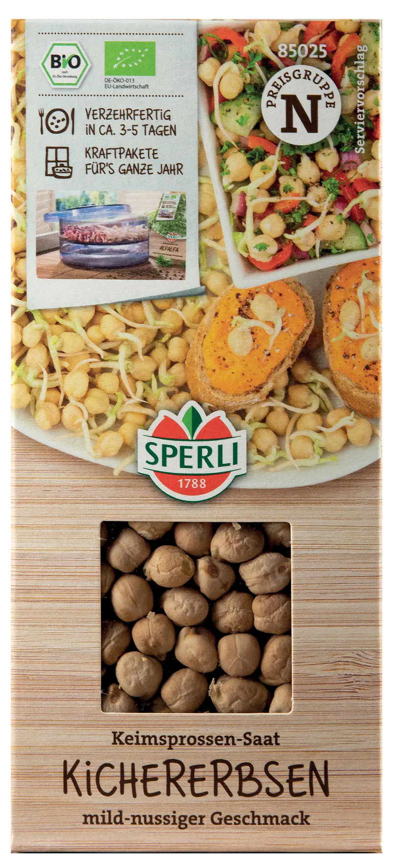 Sperli BIO Keimsprossen-Saat Kichererbse