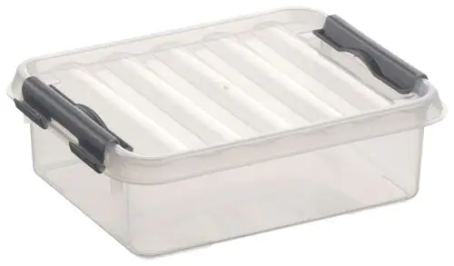 Sunware Aufbewahrungsbox 1L transparent 20 x 15 x 6 cm Sunware Aufbewahrungsbox 1L transparent 20 x 15 x 6 cm