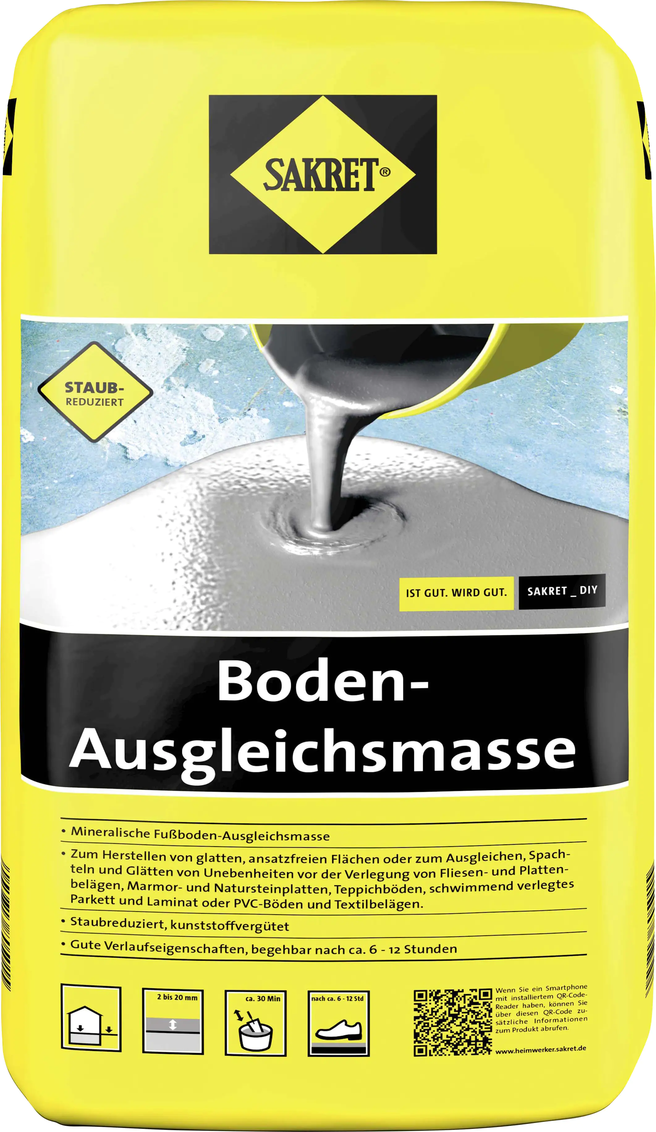 SAKRET Boden-Ausgleichsmasse 10 kg Sack grau SAKRET Boden-Ausgleichsmasse 10 kg Sack grau