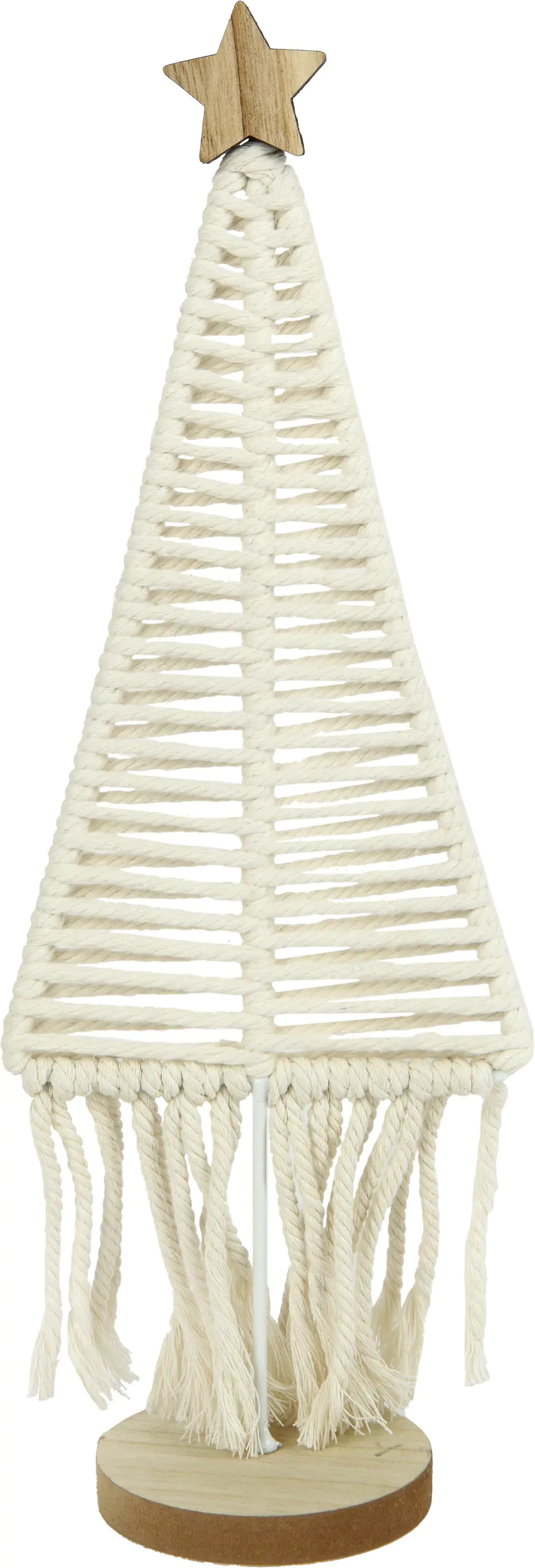 TrendLine Baum aus  Stoff 13 x 36,5 cm weiß 