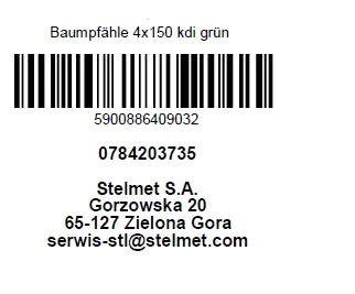 Baumpfahl 150 cm, Ø 4 cm, kesseldruckimprägniert