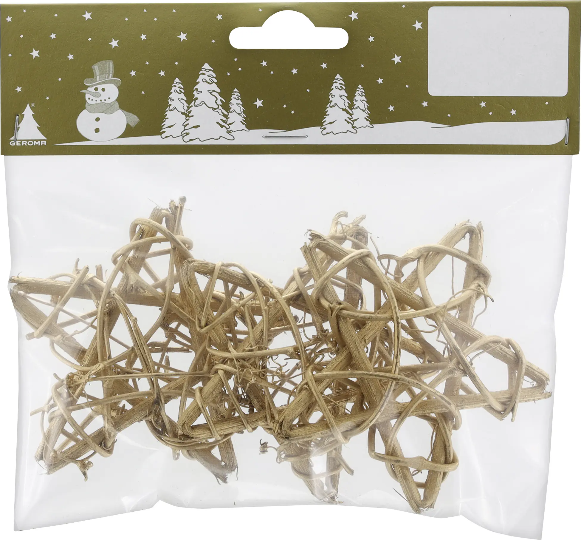 Dekoanhänger Rebensterne Ø 8 cm gold 3 Stück