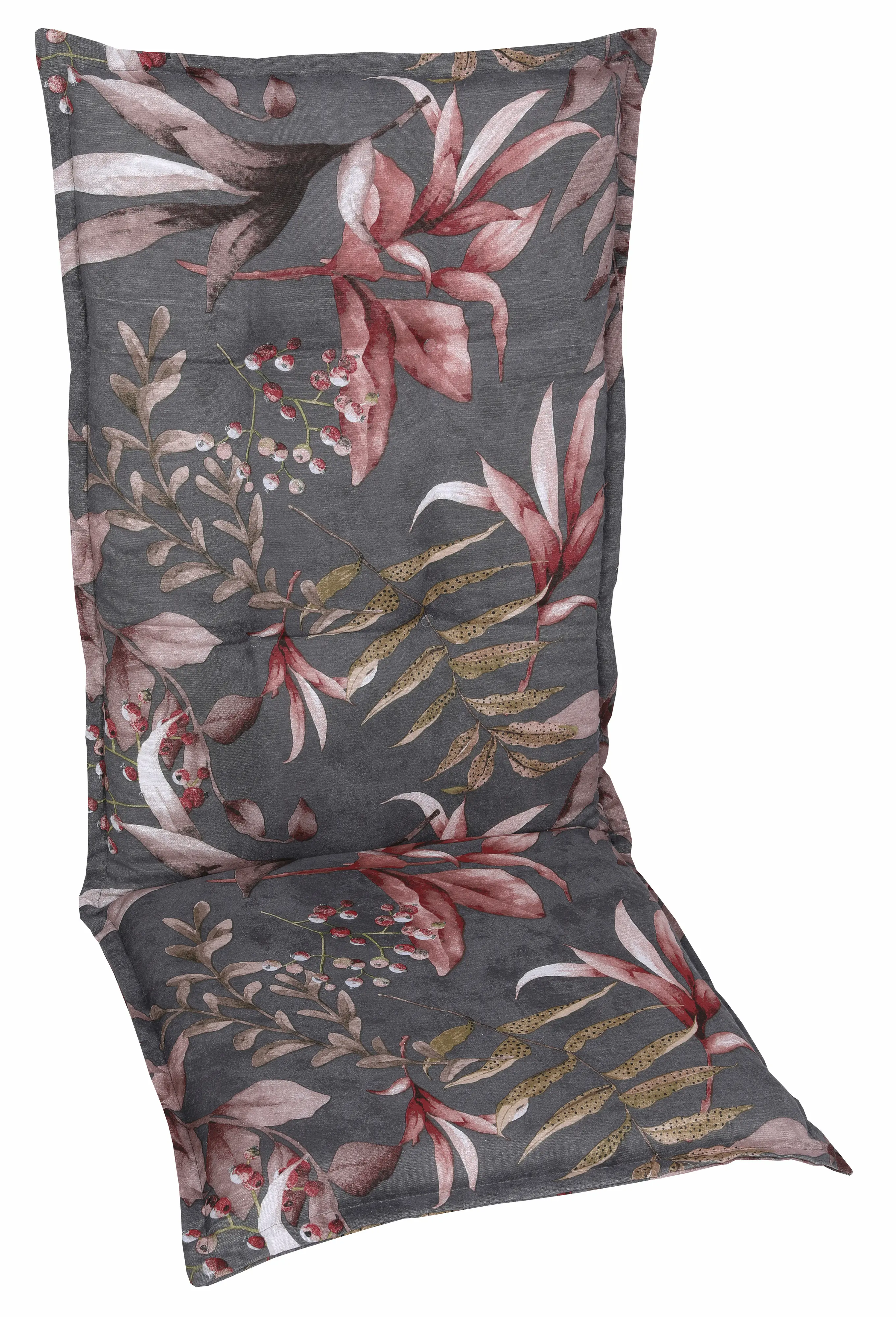 GO-DE Gartenstuhlauflagen hochlehner 120 x 50 x 7 cm anthrazit