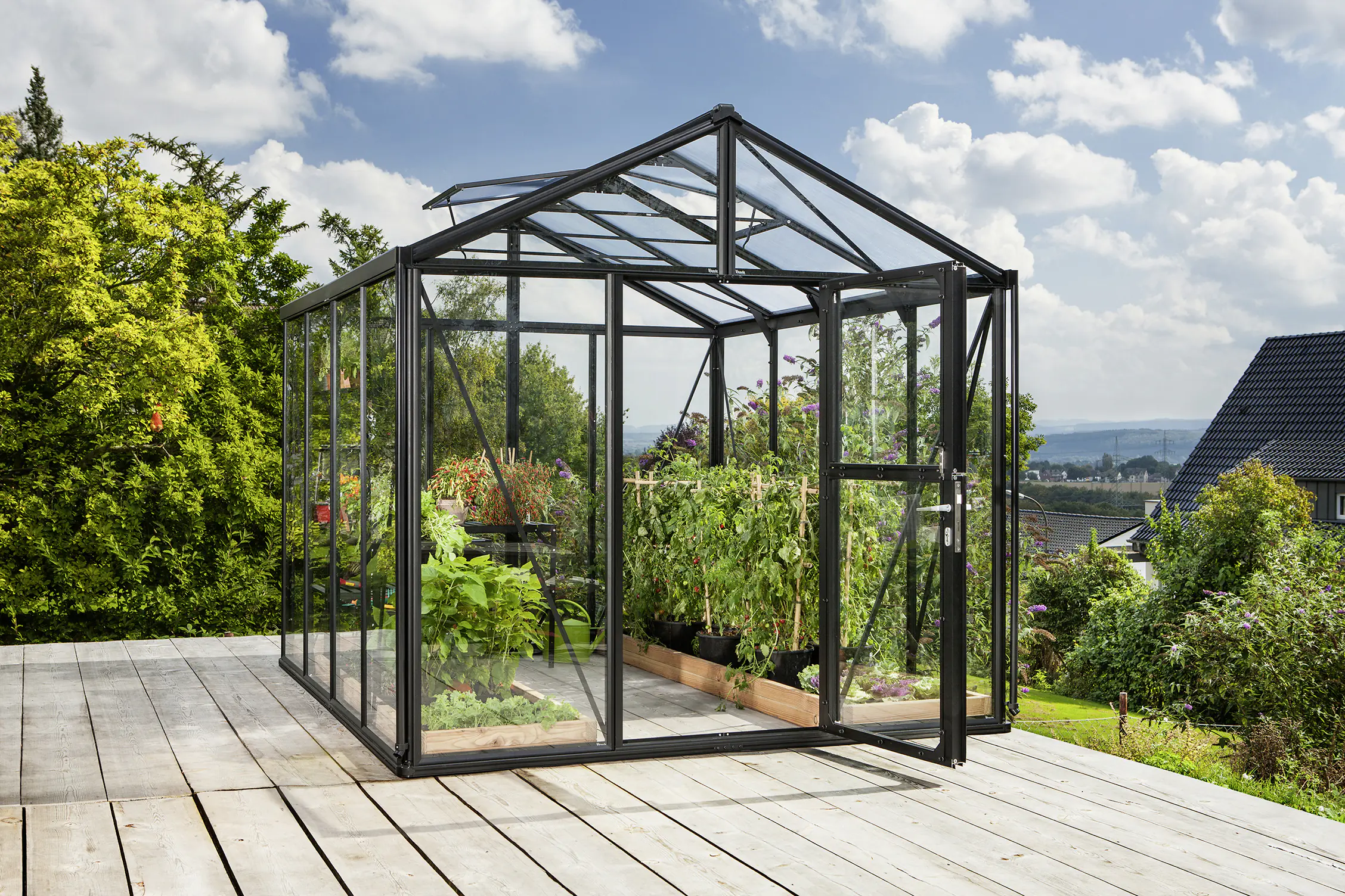 Vitavia Gewächshaus Zeus 8100 ESG 3 mm 256 x 314 cm