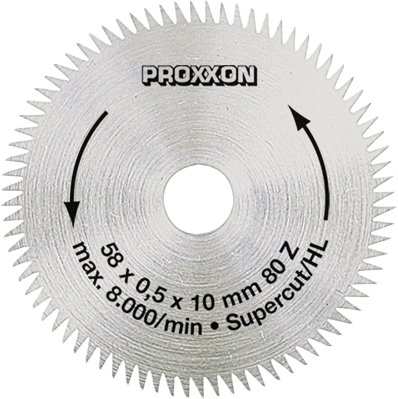 Proxxon Kreissägeblatt - Super Cut Ø 58 mm Bohrung Ø 10 mm Proxxon Kreissägeblatt - Super Cut Ø 58 mm Bohrung Ø 10 mm