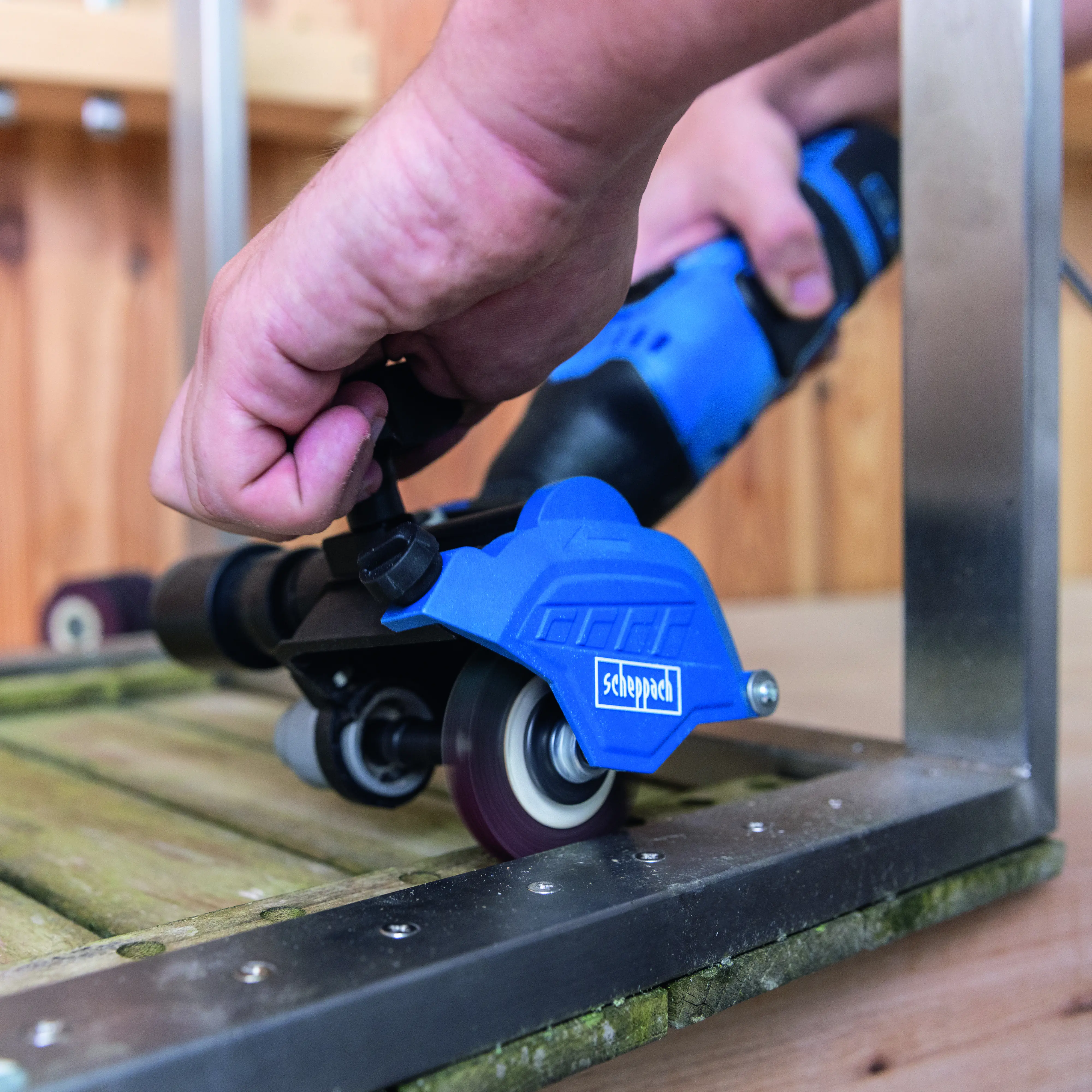 Scheppach Universal-Renovierungsschleifer MRS500 300 W variable Geschwindigkeit 