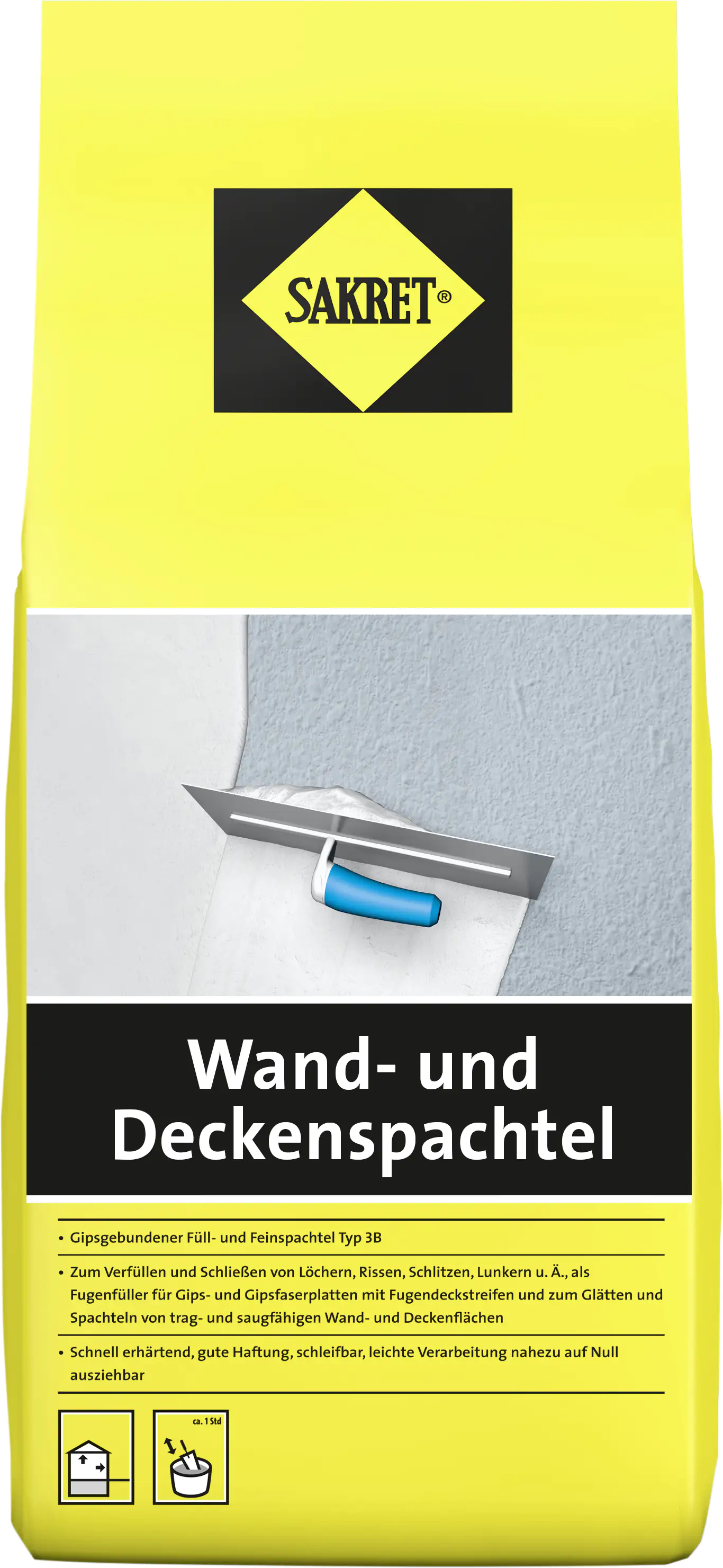 SAKRET Wand- und Deckenspachtel 5 kg