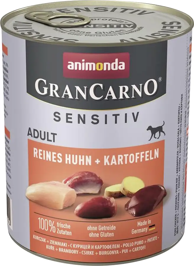 4017721824194 Animonda GranCarno Adult Sensitiv Reines Huhn + Kartoffeln 800 g