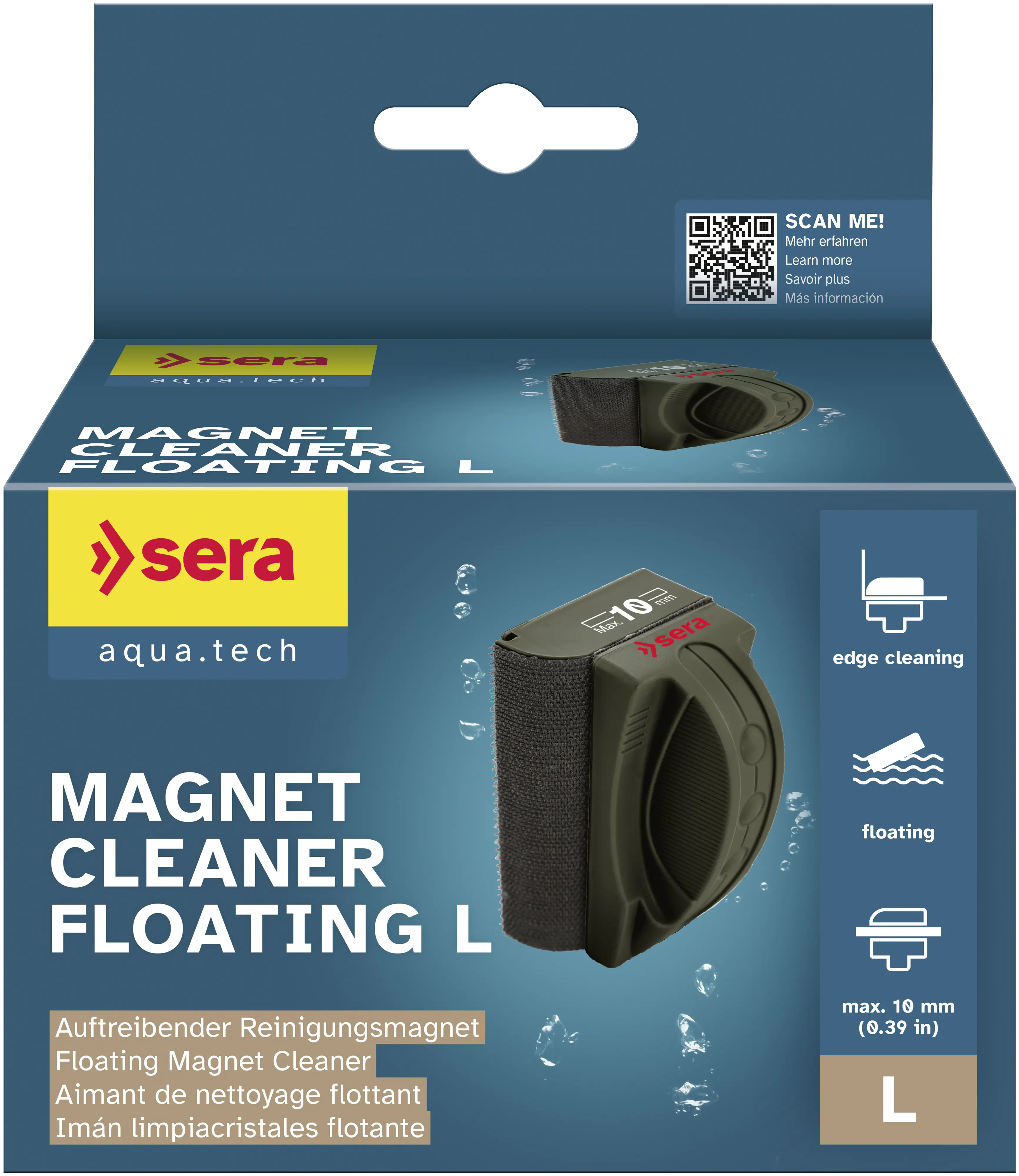 Sera Aquariumzubehör Reinigungsmagnet Magnet Cleaner L 10 mm