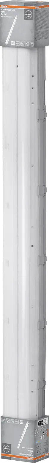 Osram Feuchtraumleuchte Submarine 2 x 15 Watt 126 cm