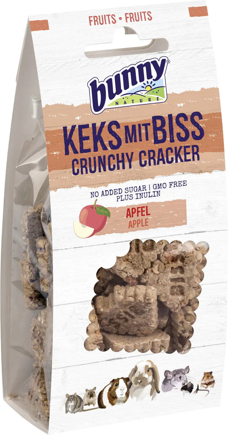 Bunny Nature Keks mit Biss Apfel Nagersnack 50 g