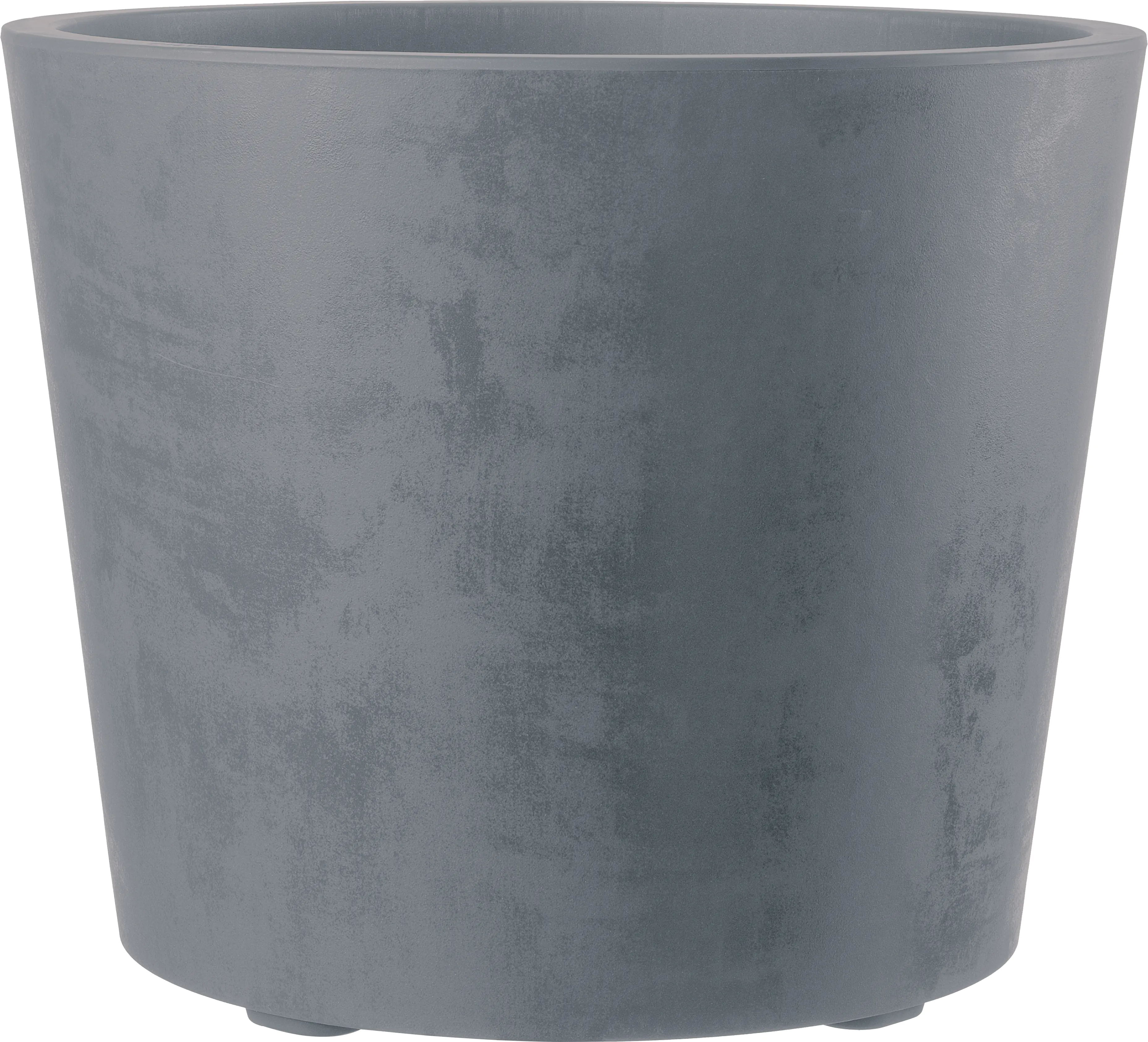 Deroma Pflanztopf Millennium Kunststoff 59 cm aschgrau mit Ablauflöchern