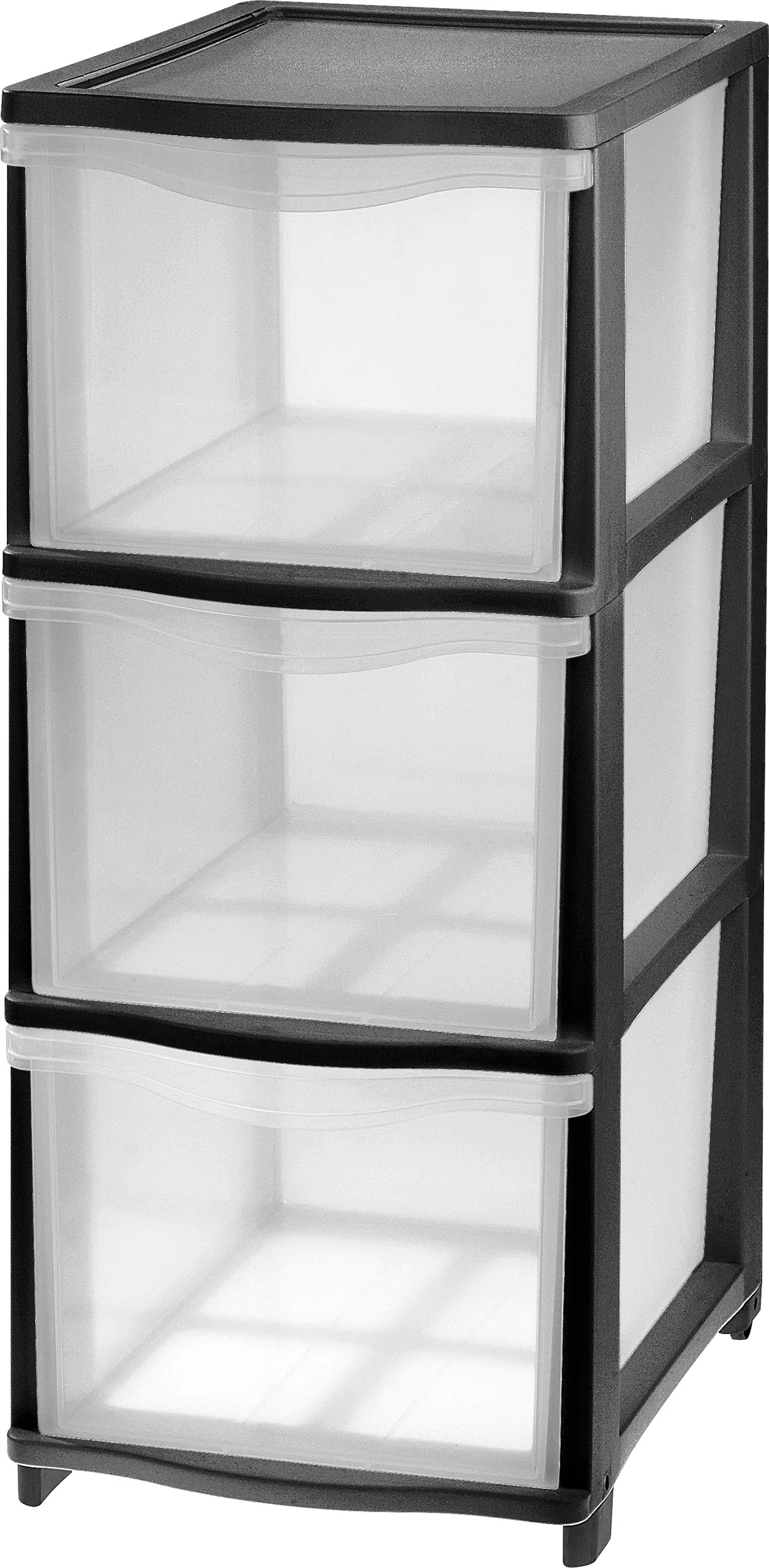 Tontarelli Schubladenturm Cover Line mit Rollen 3 x 13,5 L schwarz