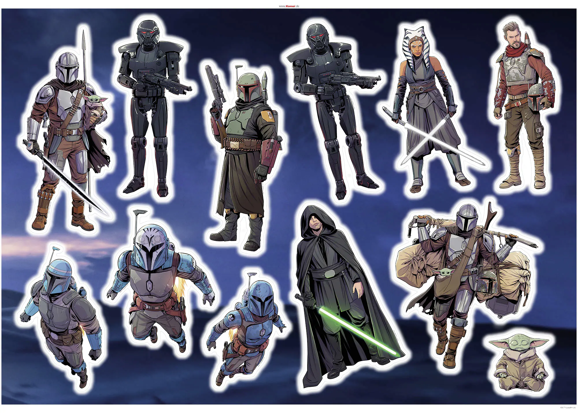 Komar Dekosticker Mandalorian Iconic 100 x 70 cm  
