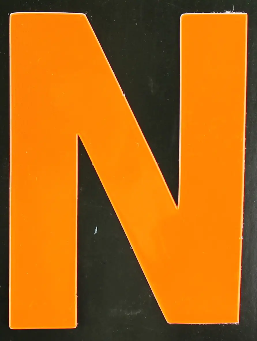 4004947548539 Conacord Reflektierender Klebebuchstabe N orange "N"
