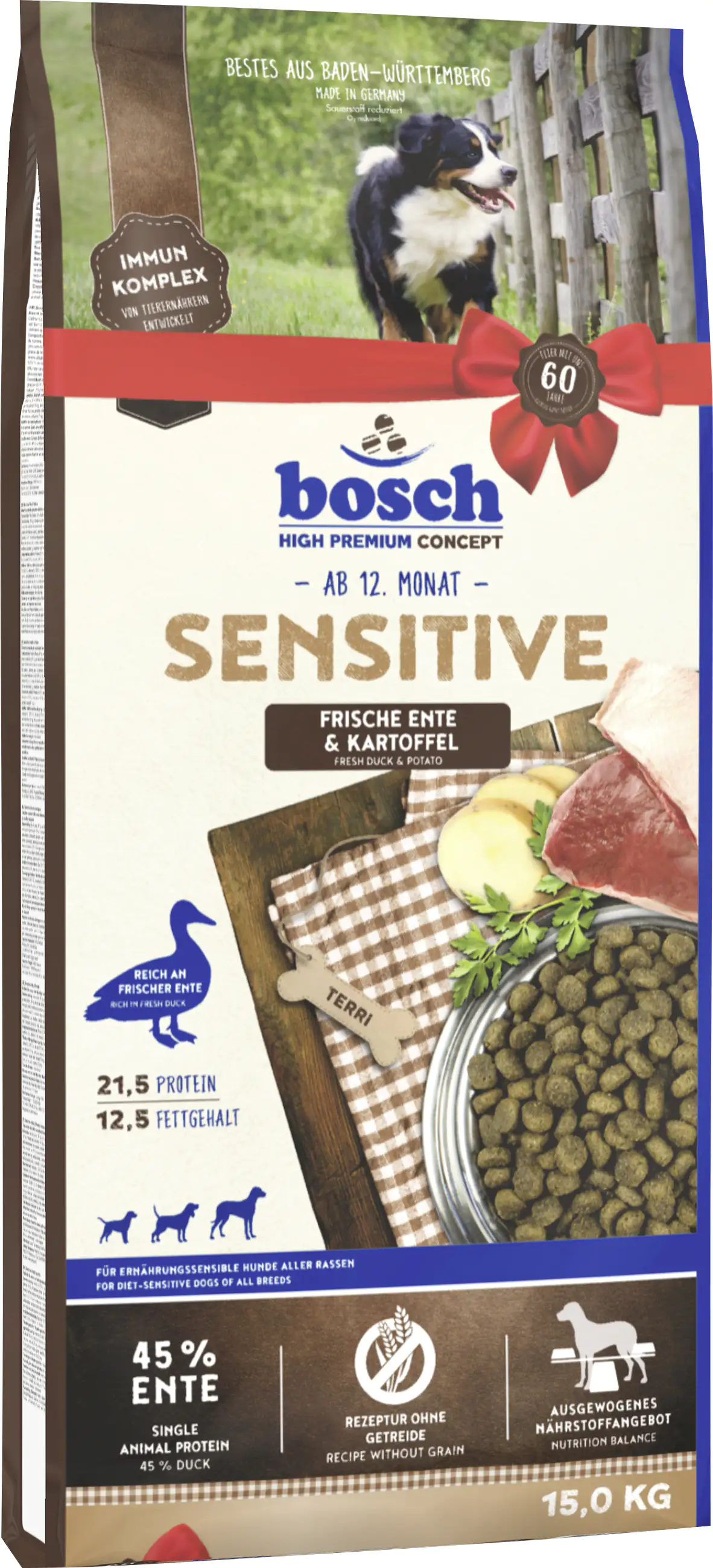 Bosch Sensitive Ente & Kartoffel 15 kg 15 kg Bosch Sensitive Ente & Kartoffel 15 kg 15 kg