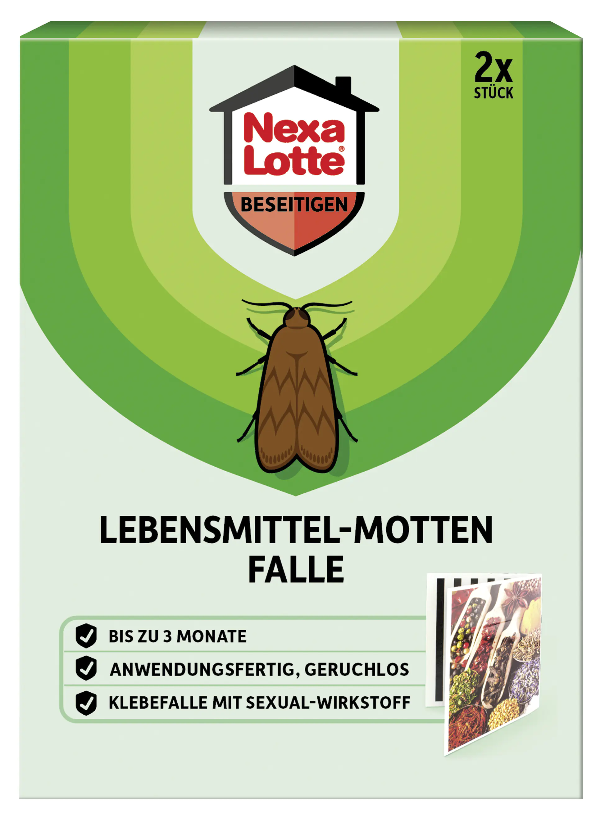 Nexa Lotte Lebensmittelmotten-Falle 2 Stück