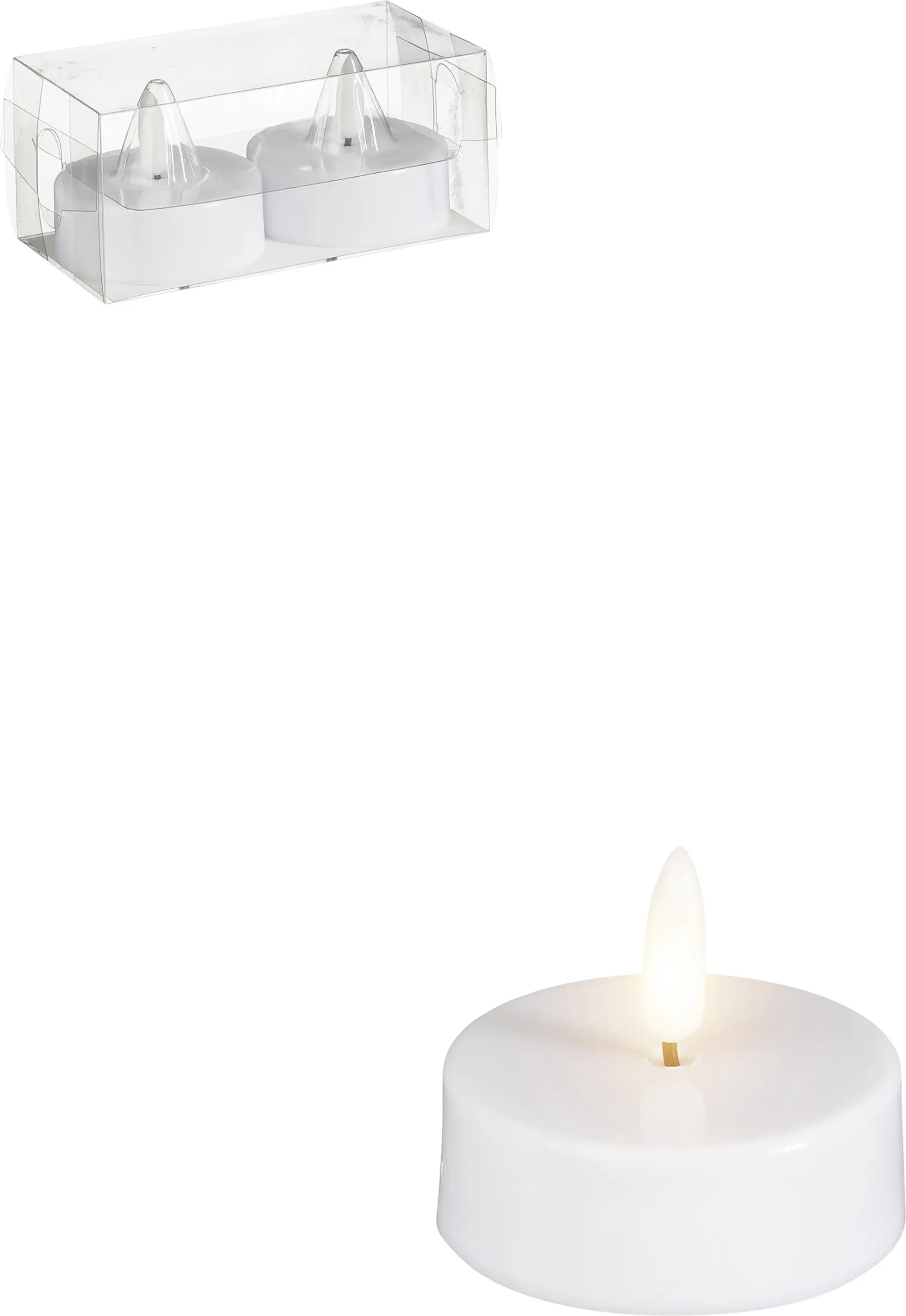 Mica Decorations LED Teelicht batteriebetrieben weiß Ø 6 x 5 cm warmweiß 2 Stück Mica Decorations LED Teelicht batteriebetrieben weiß Ø 6 x 5 cm warmweiß 2 Stück