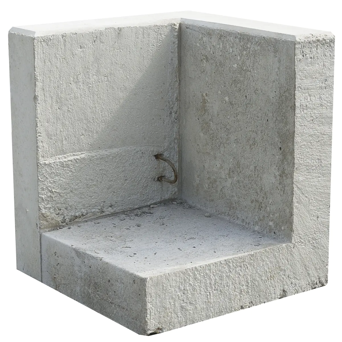 EHL L-Stein Ecke Beton 50 x 50 x 55 cm grau EHL L-Stein Ecke Beton 50 x 50 x 55 cm grau