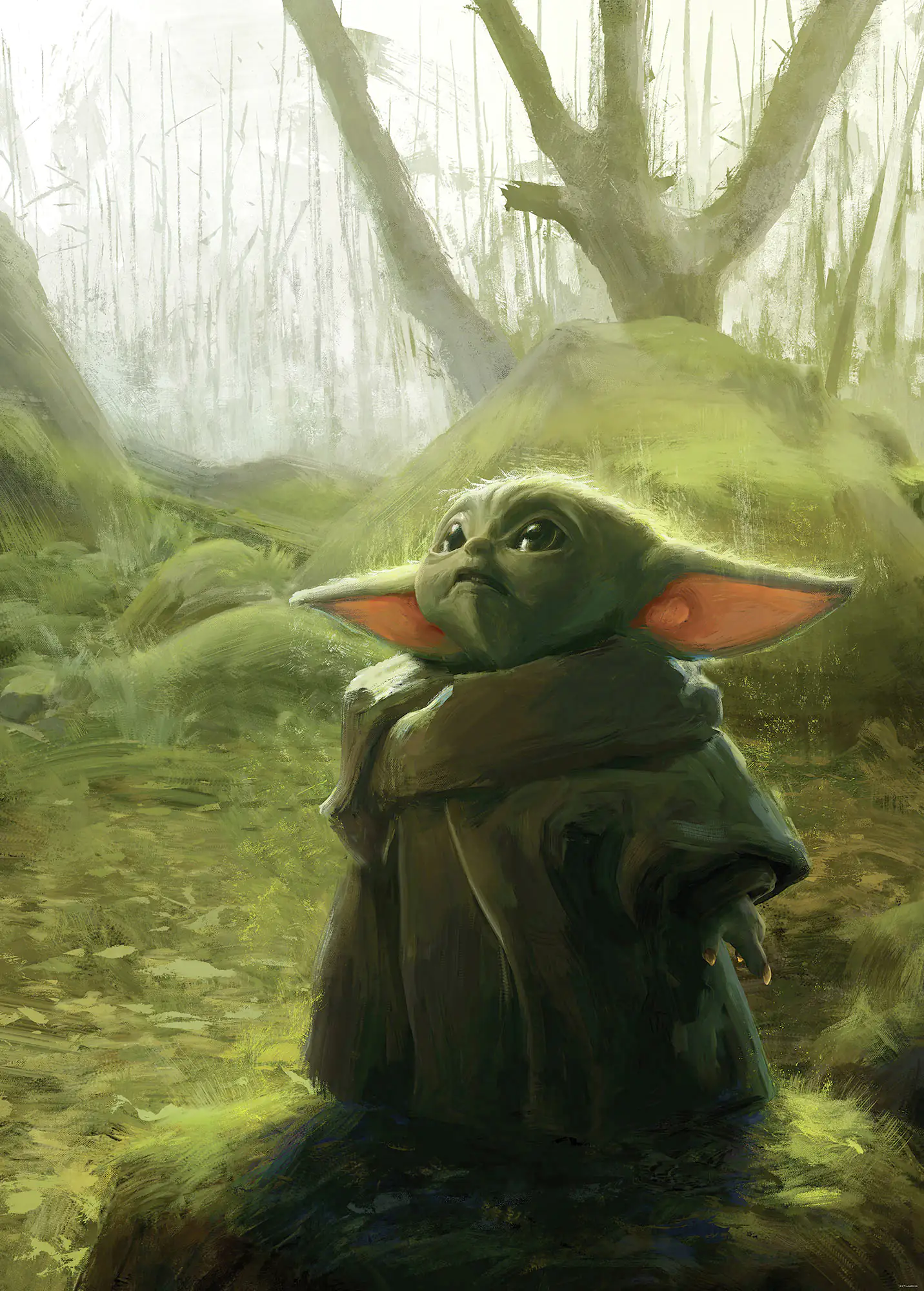 Komar Vlies Fototapete Mandalor. Grogu Acr 200 x 280 cm 