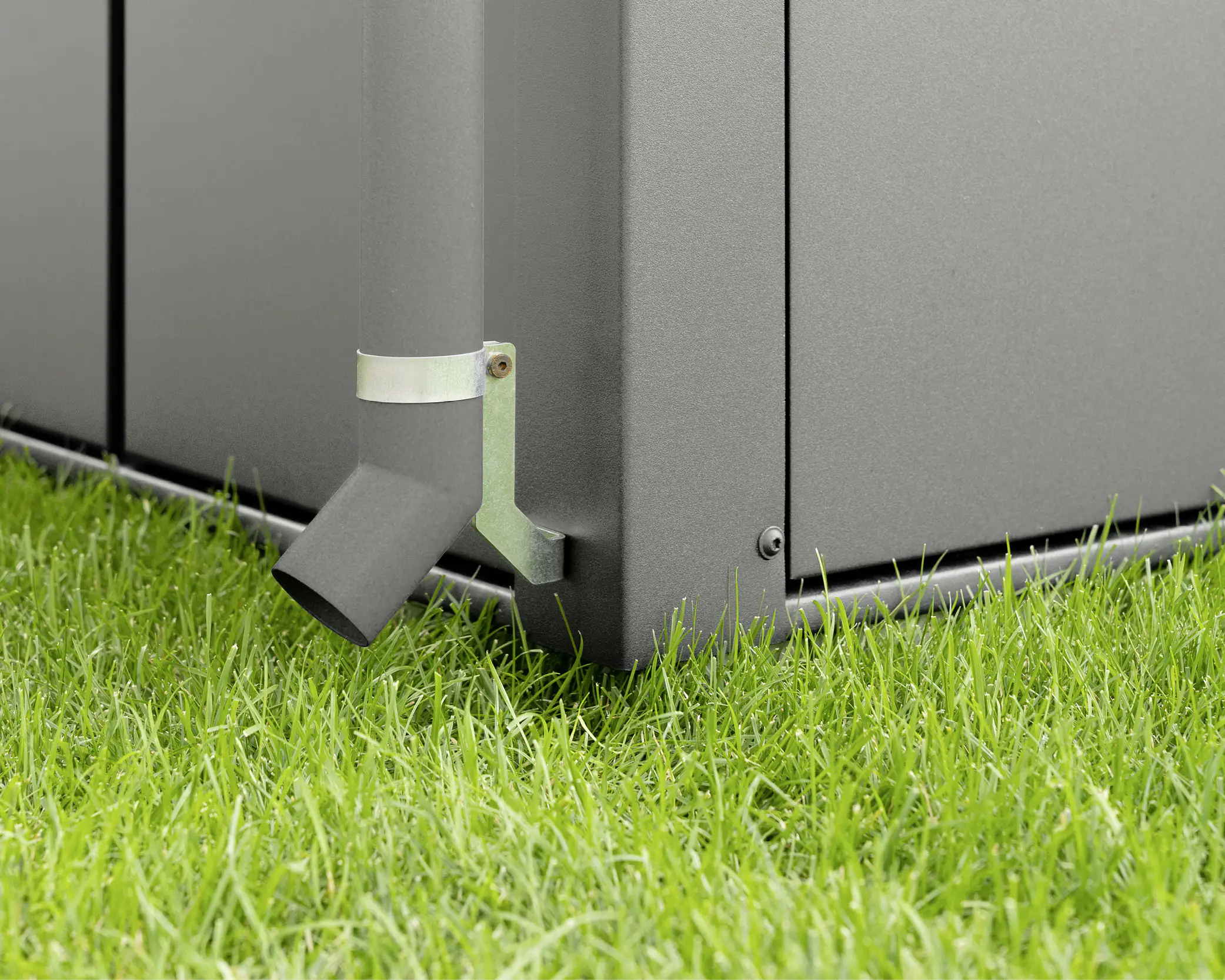 EcoStar Regenfallrohr RAL9007 (Graualu.)