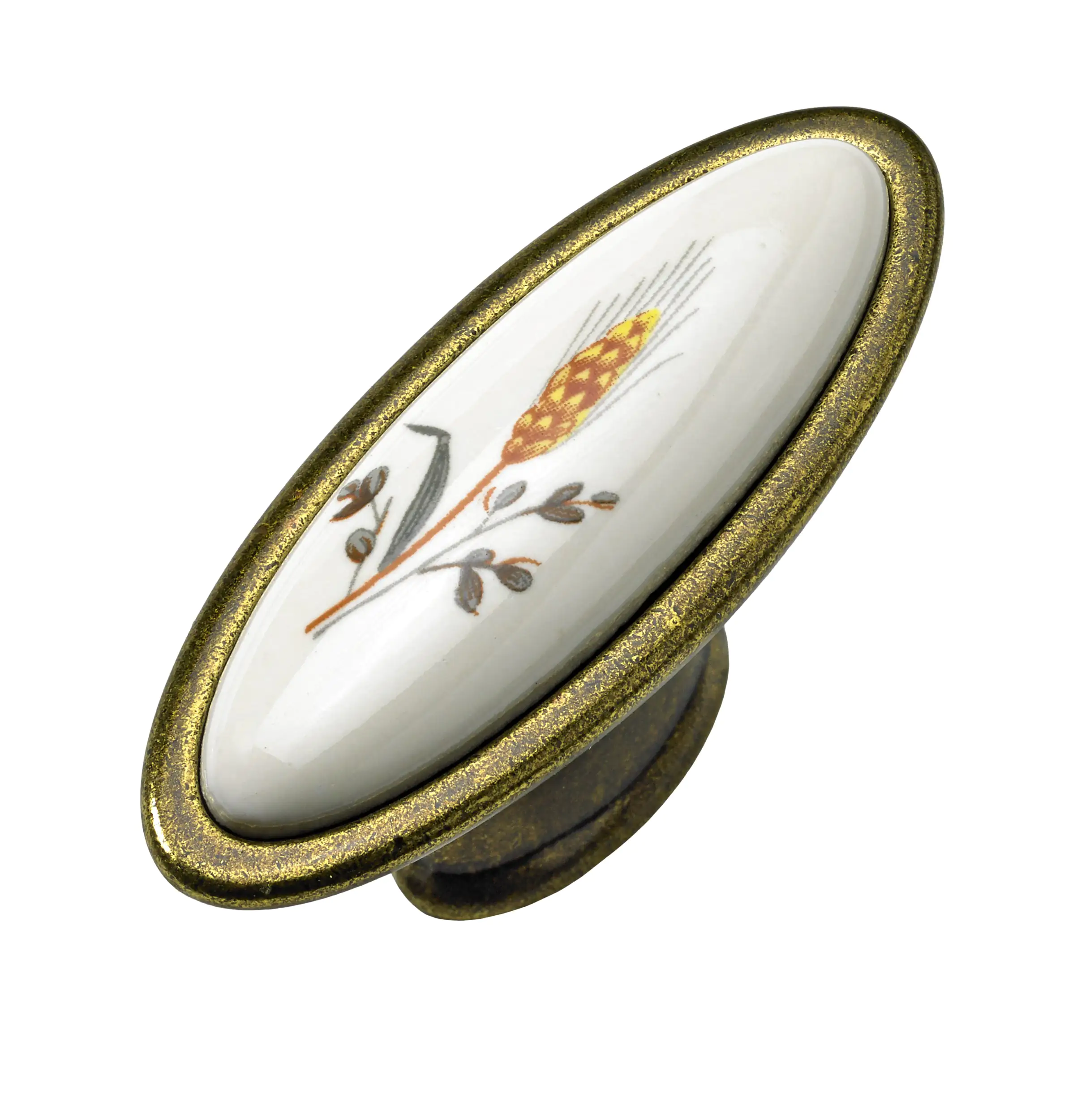 Hettich Möbelknopf weiß mit Ähre 59,0 x 23,0 mm - 1 Stück Hettich Möbelknopf weiß mit Ähre 59,0 x 23,0 mm - 1 Stück