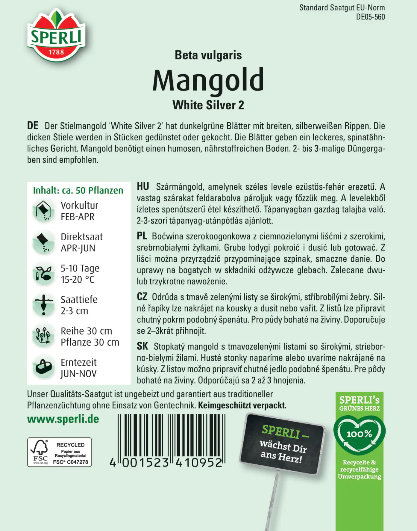 Sperli Mangold White Silver 2