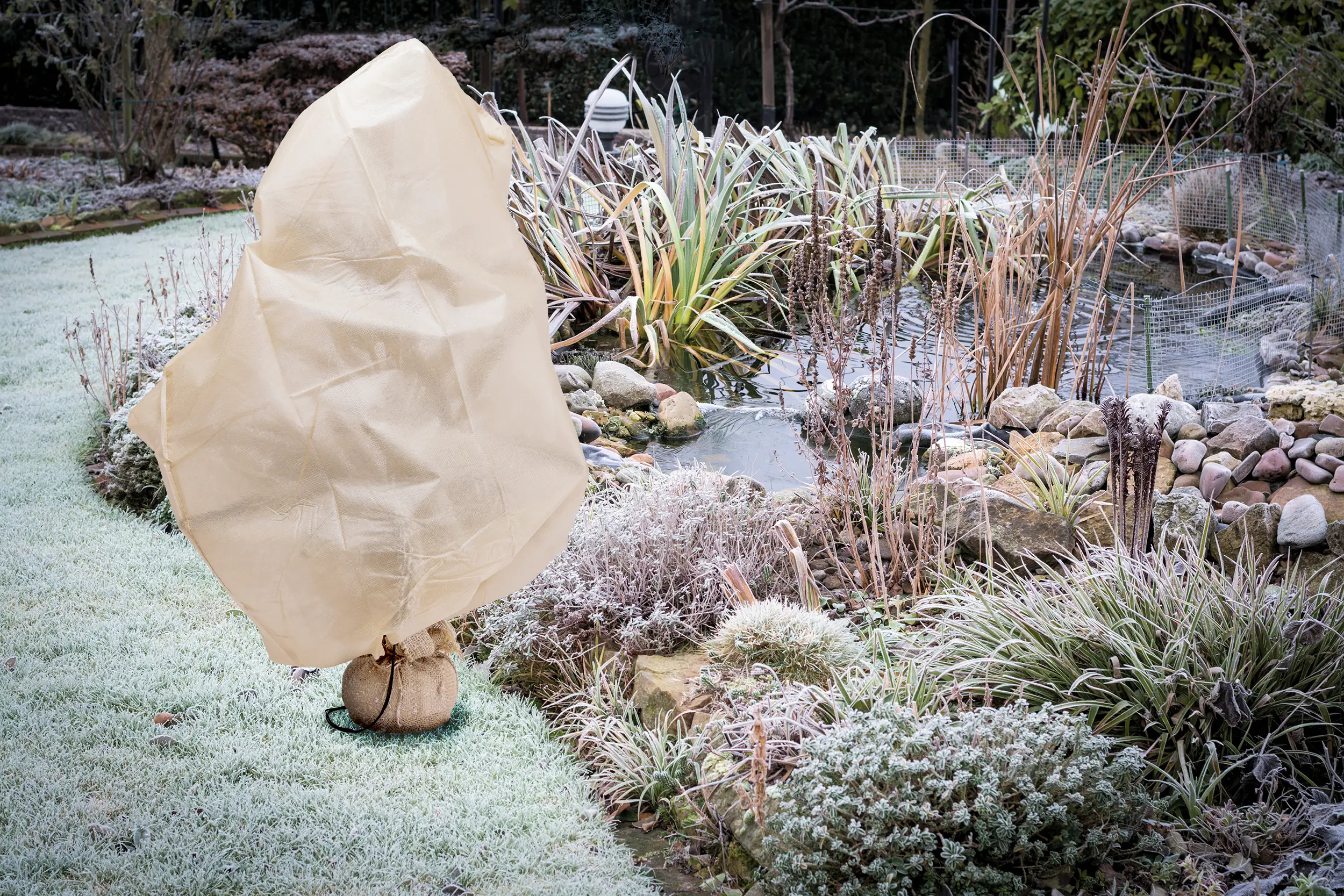 TrendLine Winterschutz für Pflanzen Vlies Schutzhaube 80 x 100 cm