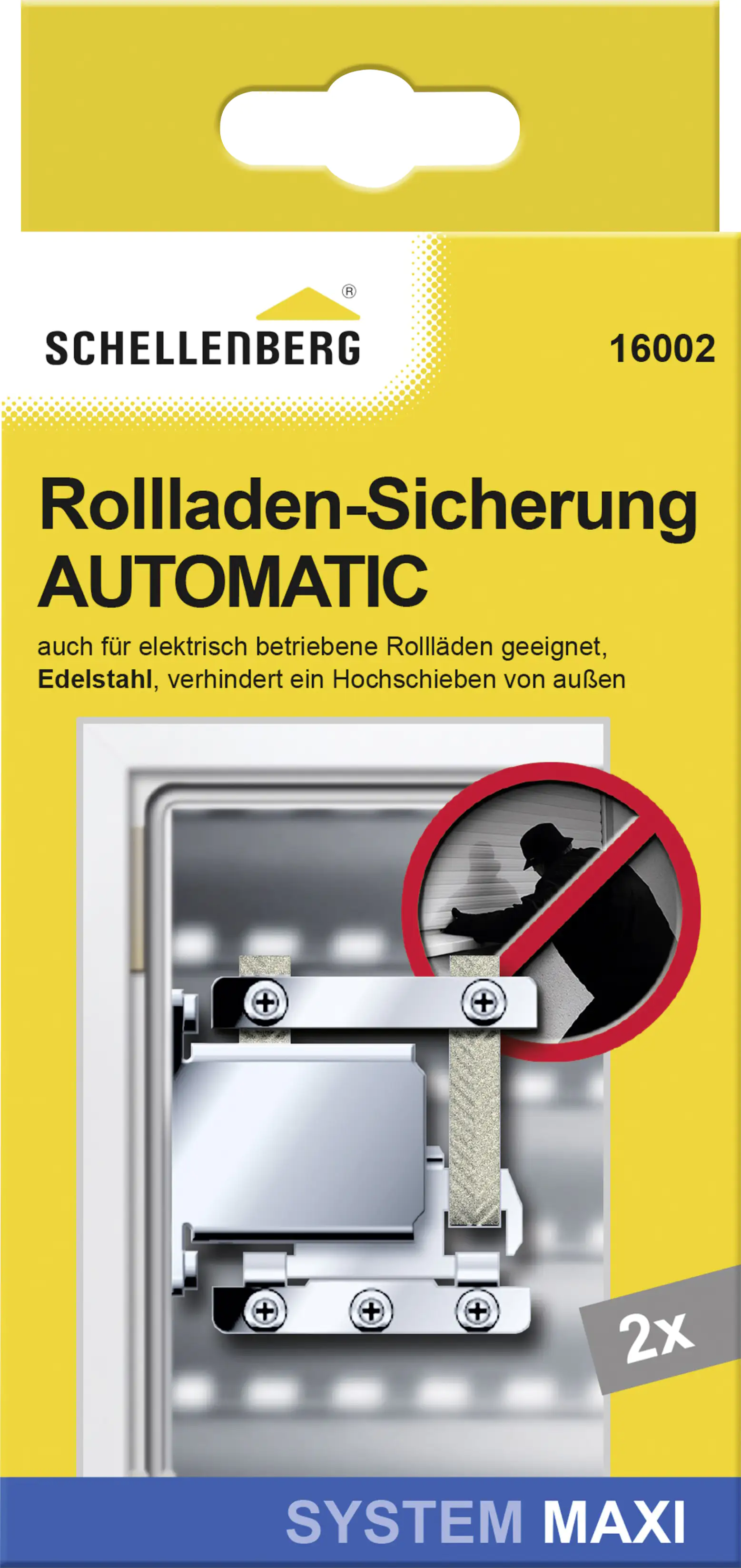 Schellenberg Rollladen-Hochschiebesicherung silber Schellenberg Rollladen-Hochschiebesicherung silber