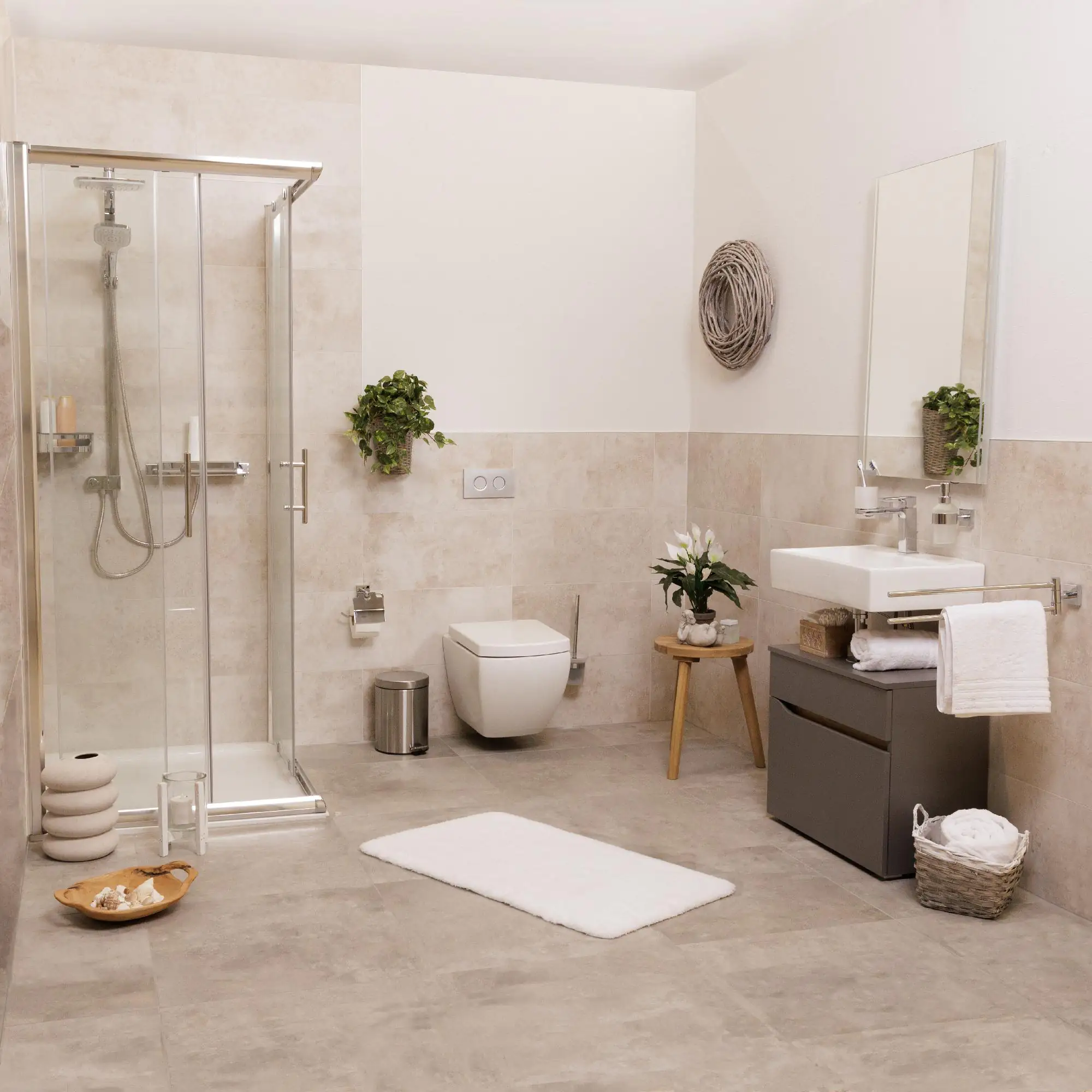 Mica Kunstpflanze Schimdaases hängend grün im Topf 45 x 25 x 25 cm