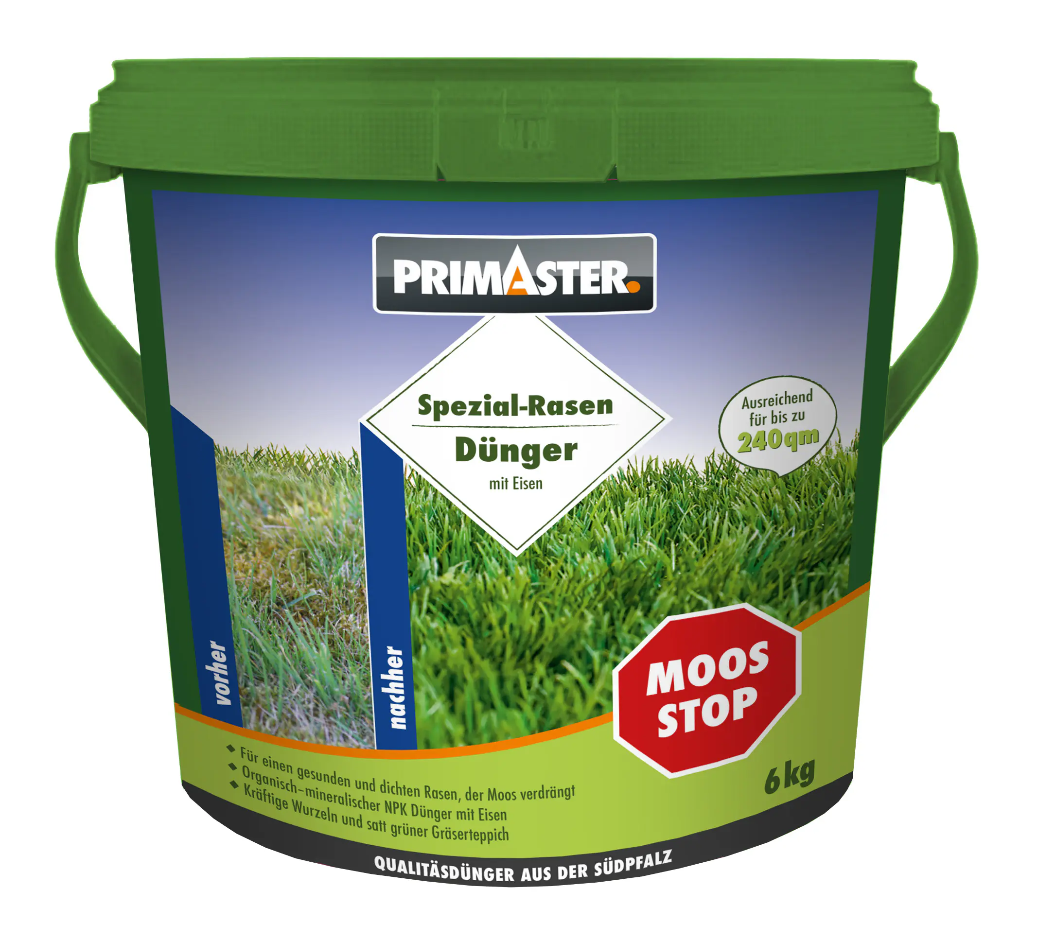 Primaster Bio Spezial-Rasendünger Moos Stop 6 kg