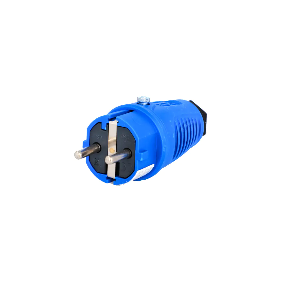 PCE Schutzkontakt-Stecker Vollgummi IP54 blau PCE Schutzkontakt-Stecker Vollgummi IP54 blau
