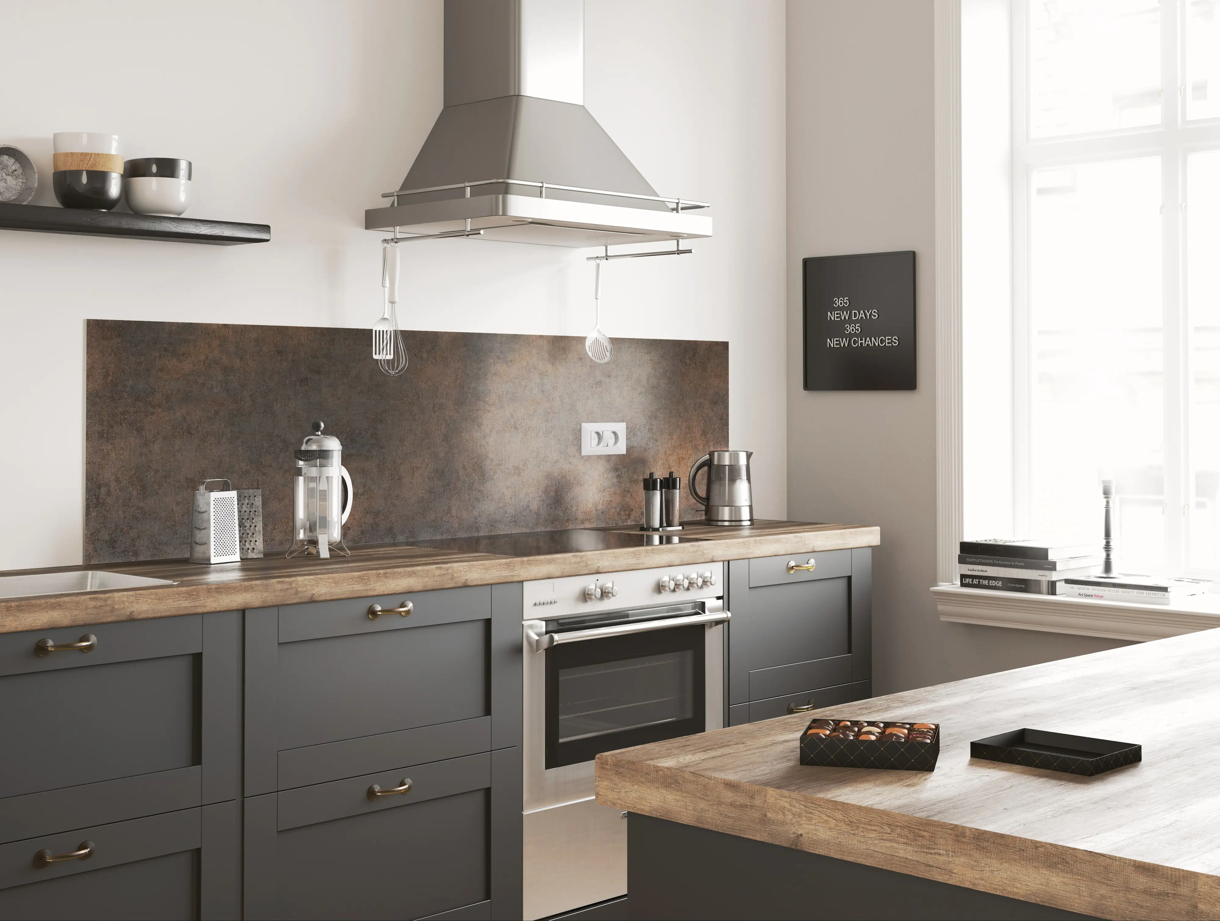 Küchenrückwand WandArt Easy campino patina 120 x 58,5 cm