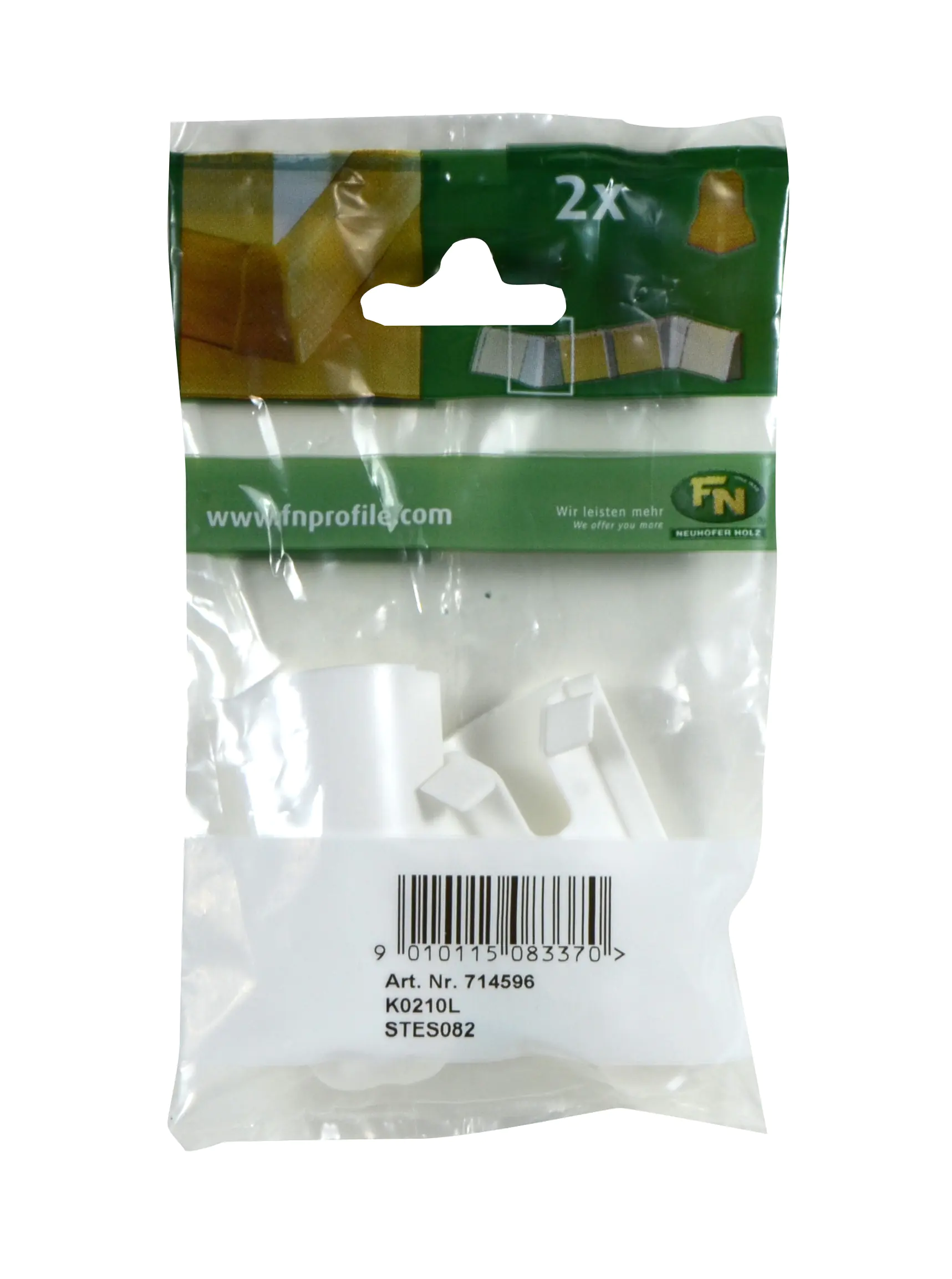 Neuhofer Außeneck für Fußleiste 6 x 2,8 x 2,8 cm weiß